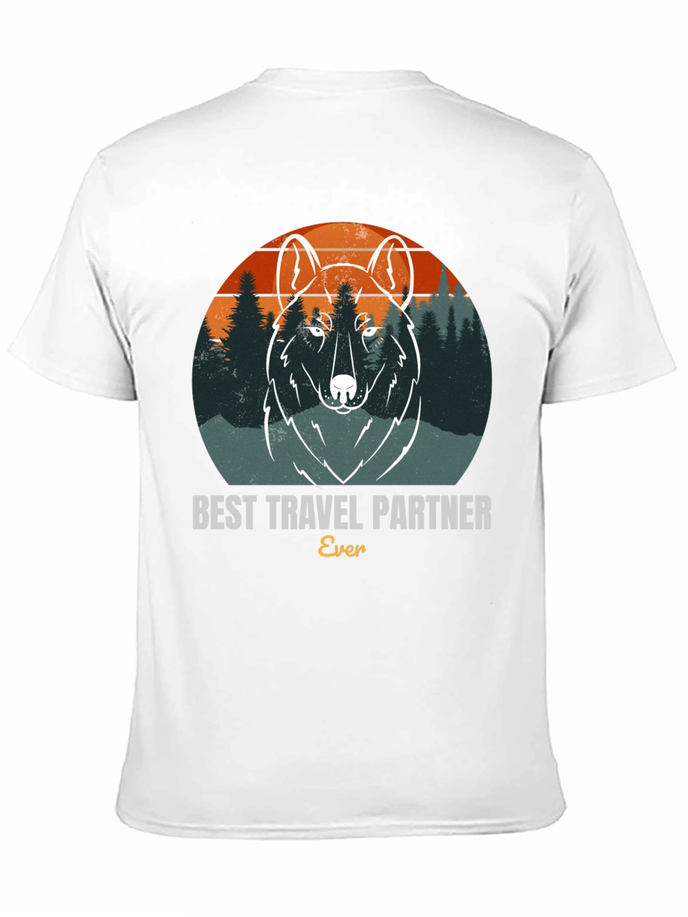Best Travel Partner Wolf Graphic Tee