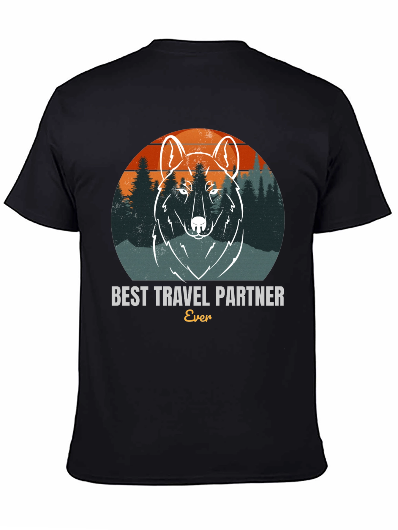 Best Travel Partner Wolf Graphic Tee