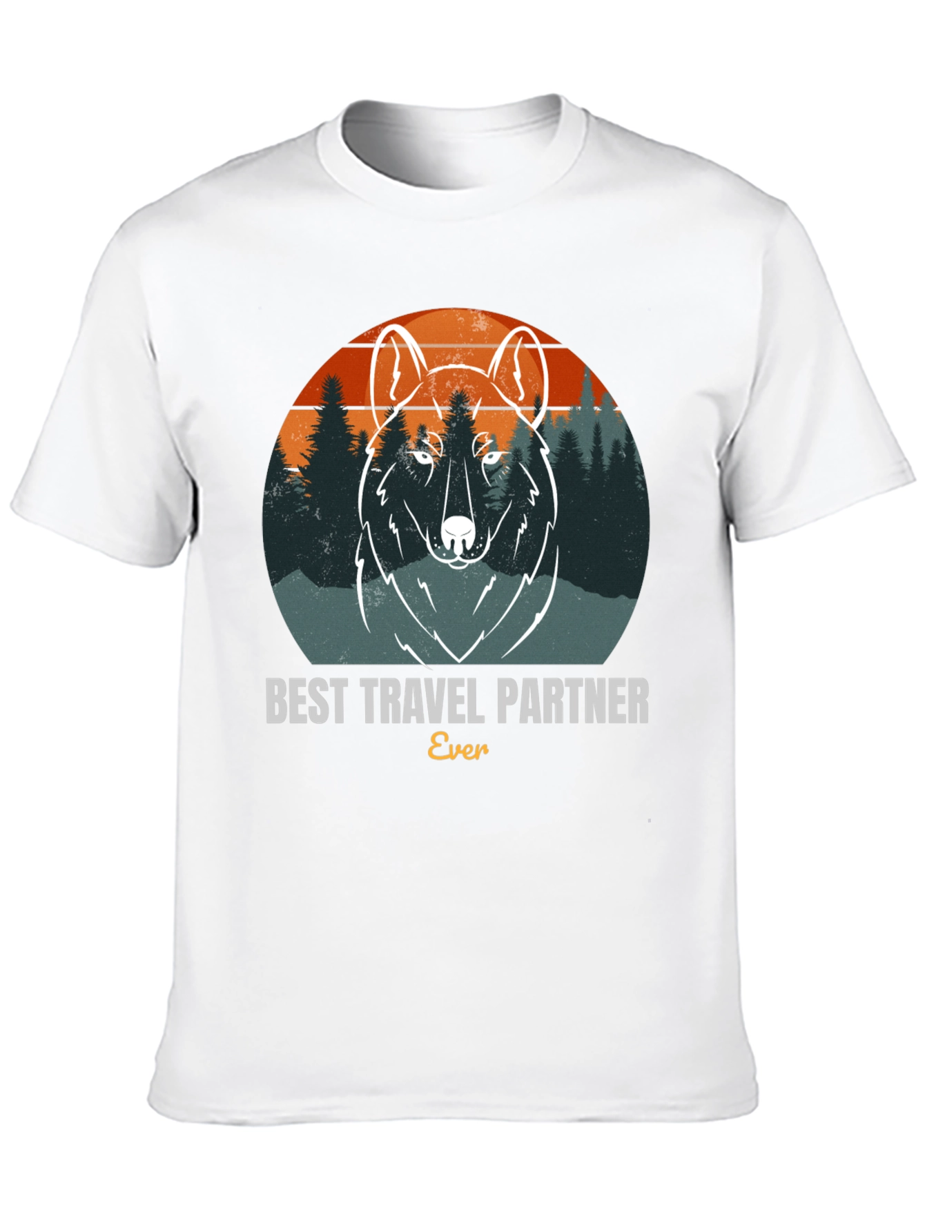 Best Travel Partner Wolf Graphic Tee