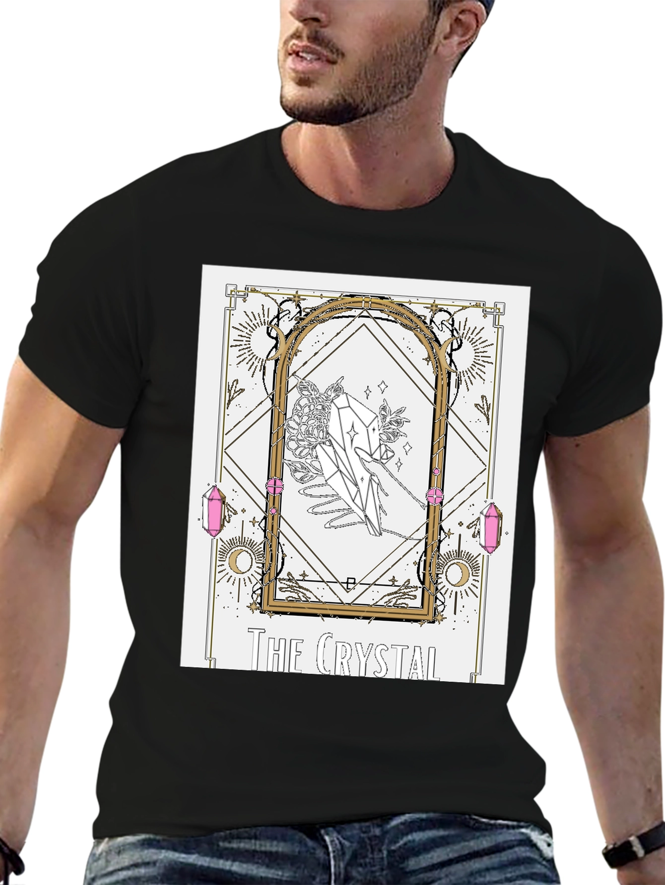 Crystal Tarot Card Graphic T-Shirt