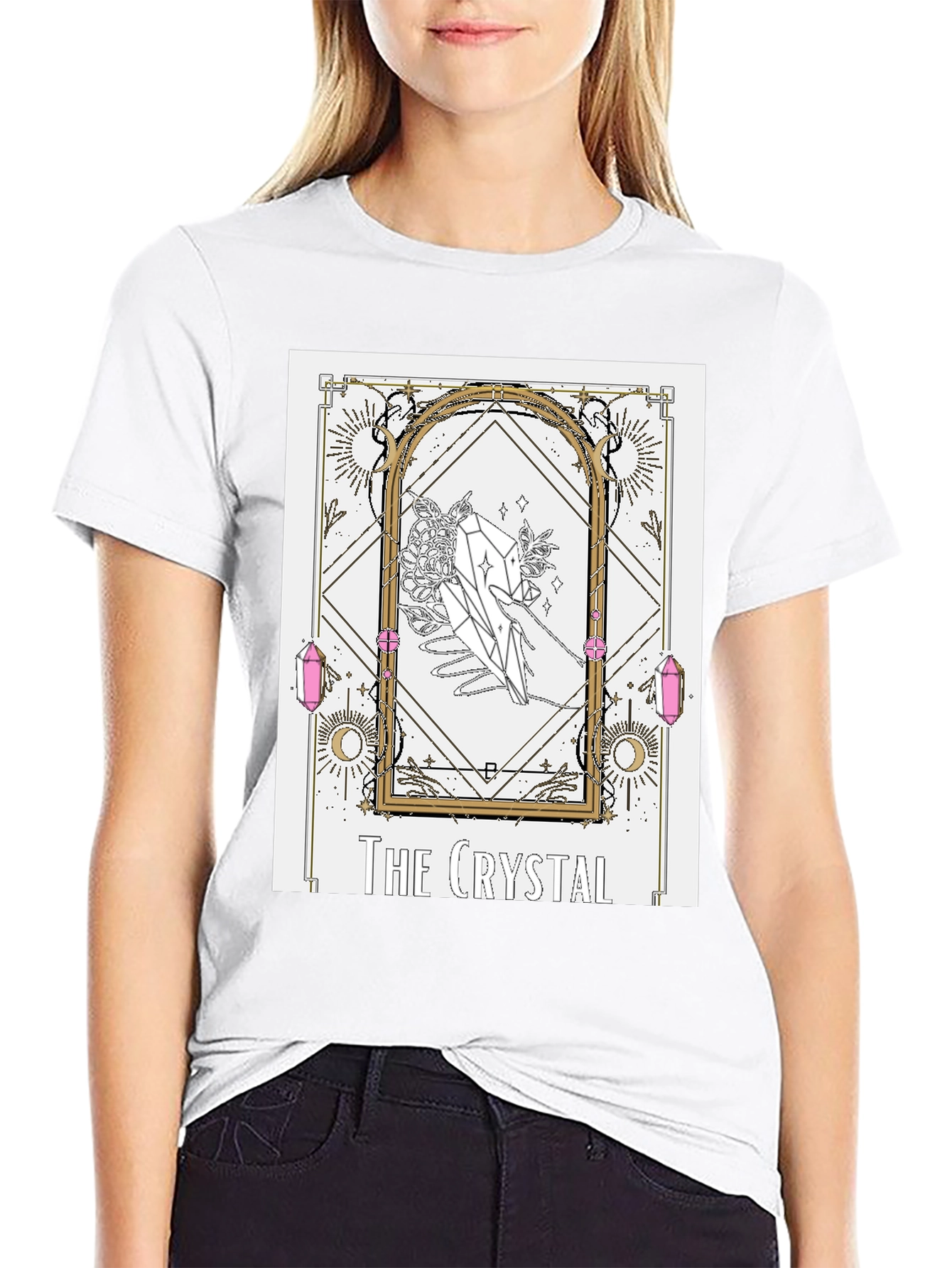 Crystal Tarot Card Graphic T-Shirt