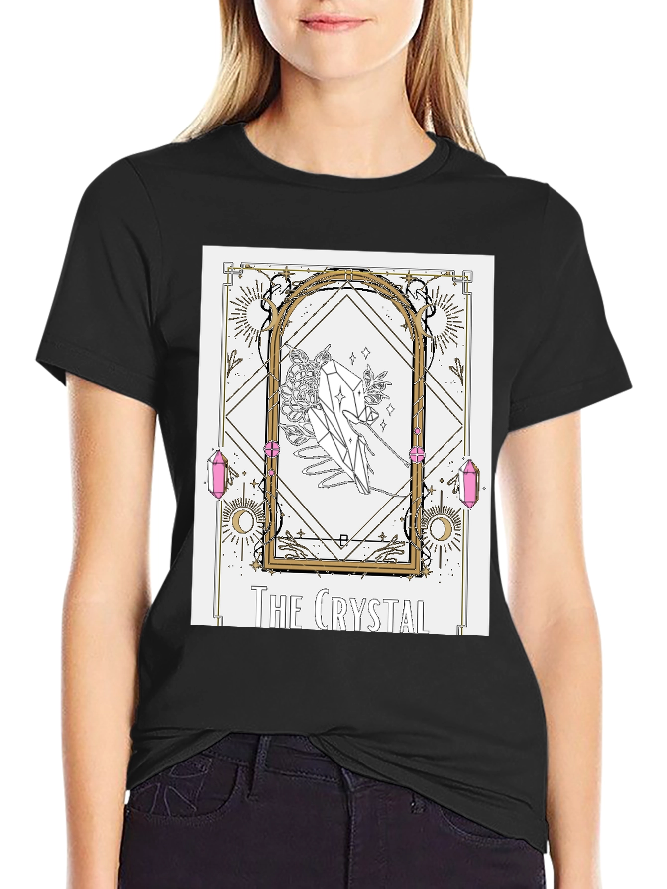 Crystal Tarot Card Graphic T-Shirt