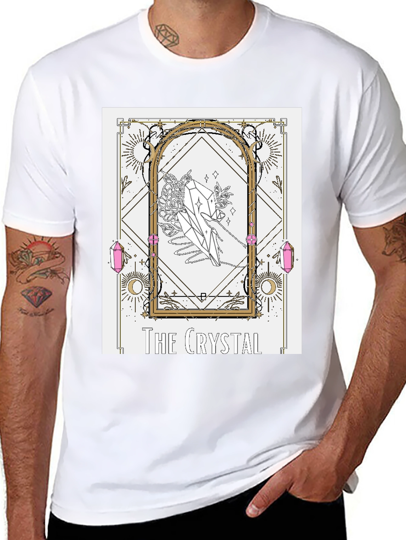 Crystal Tarot Card Graphic T-Shirt