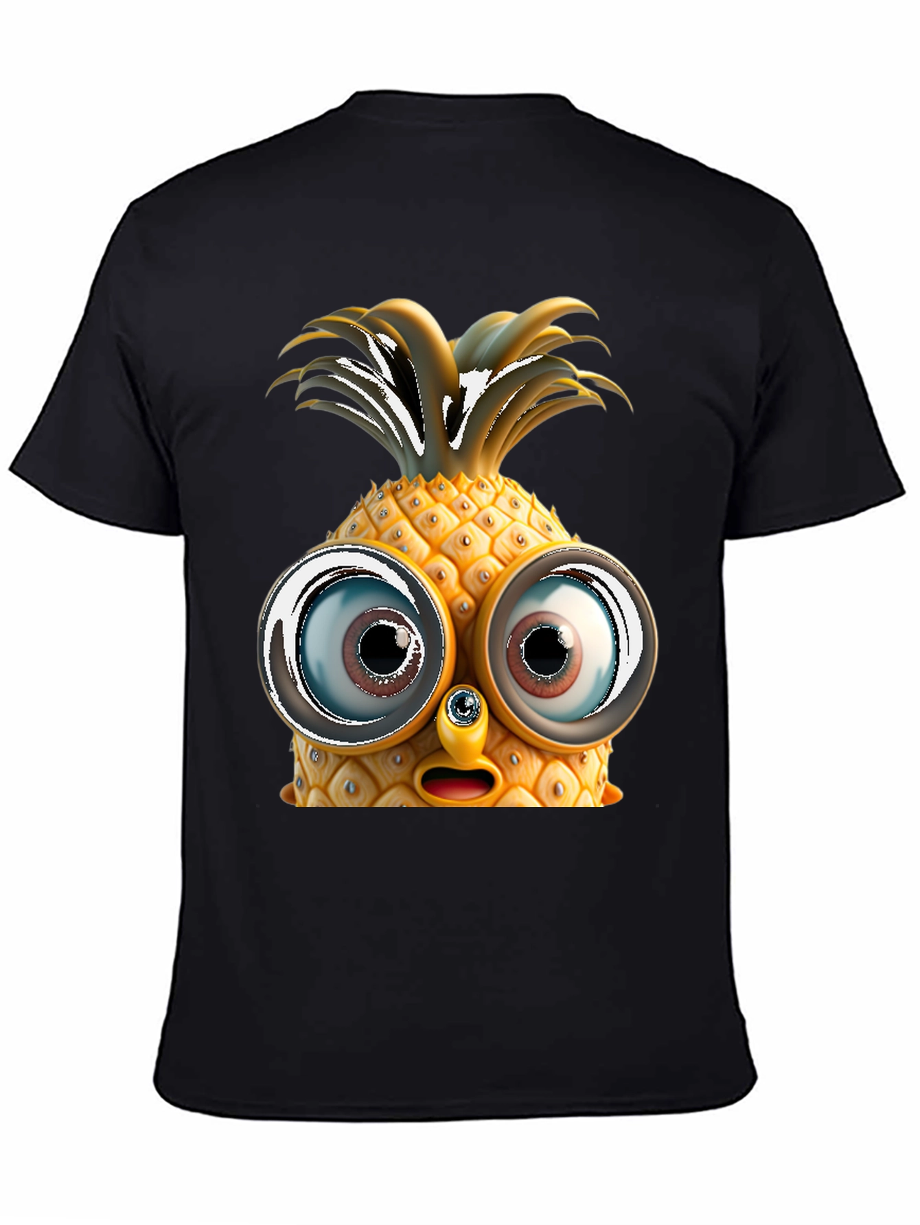 Pineapple Face Graphic Tee - Funny Fruit T-Shirt