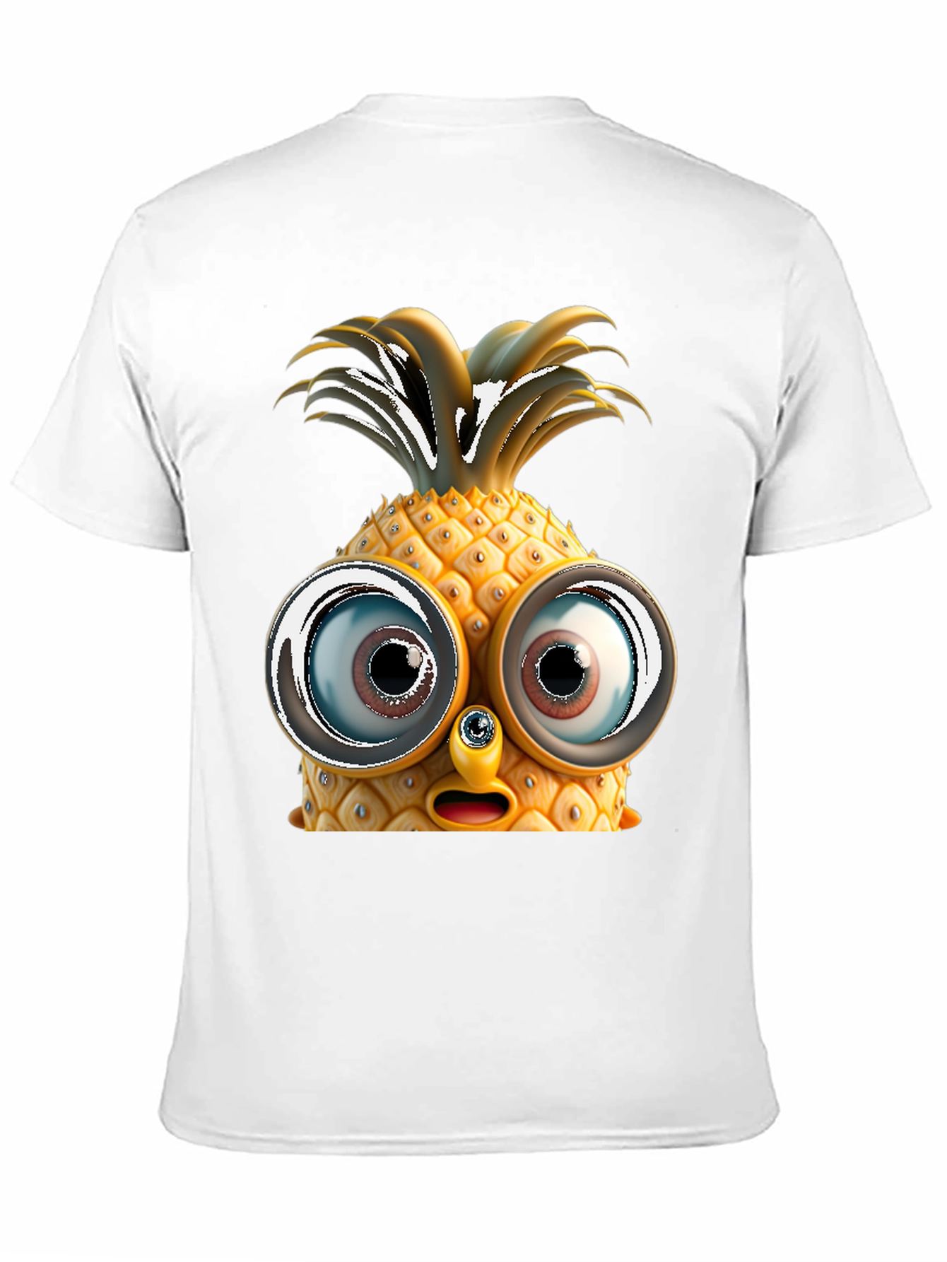 Pineapple Face Graphic Tee - Funny Fruit T-Shirt