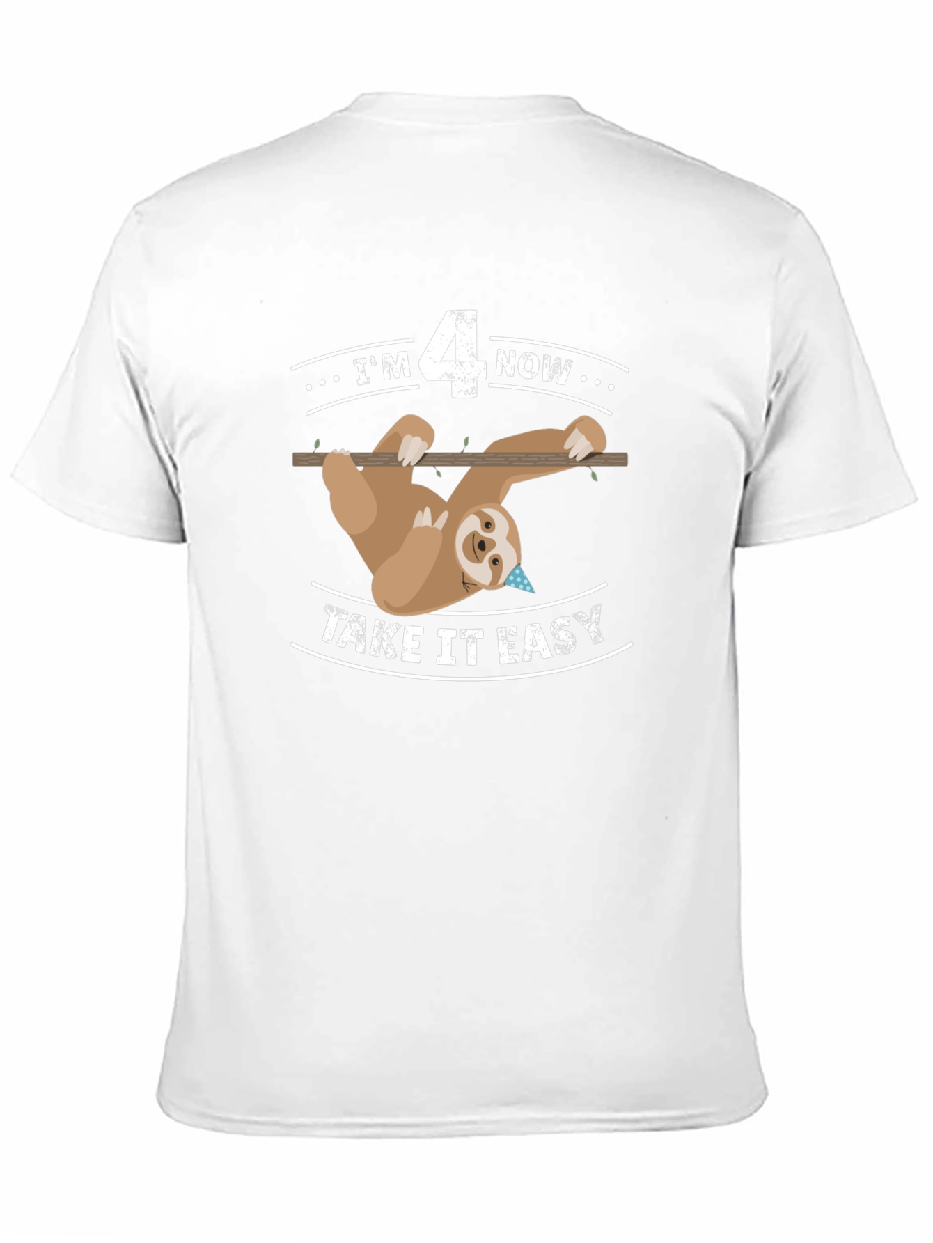 Im 4 Now Sloth Birthday T-Shirt