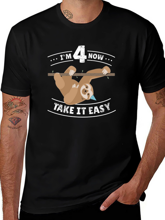 Im 4 Now Sloth Birthday T-Shirt