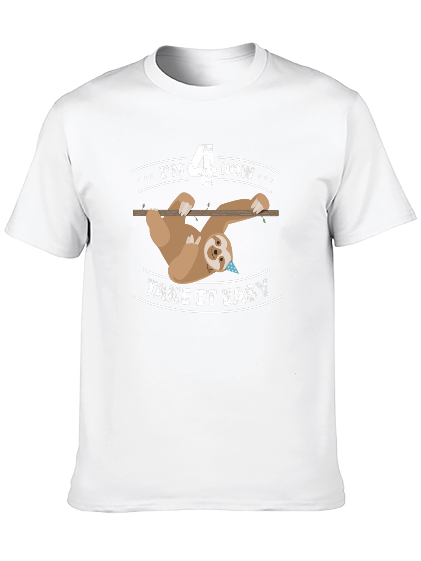 Im 4 Now Sloth Birthday T-Shirt