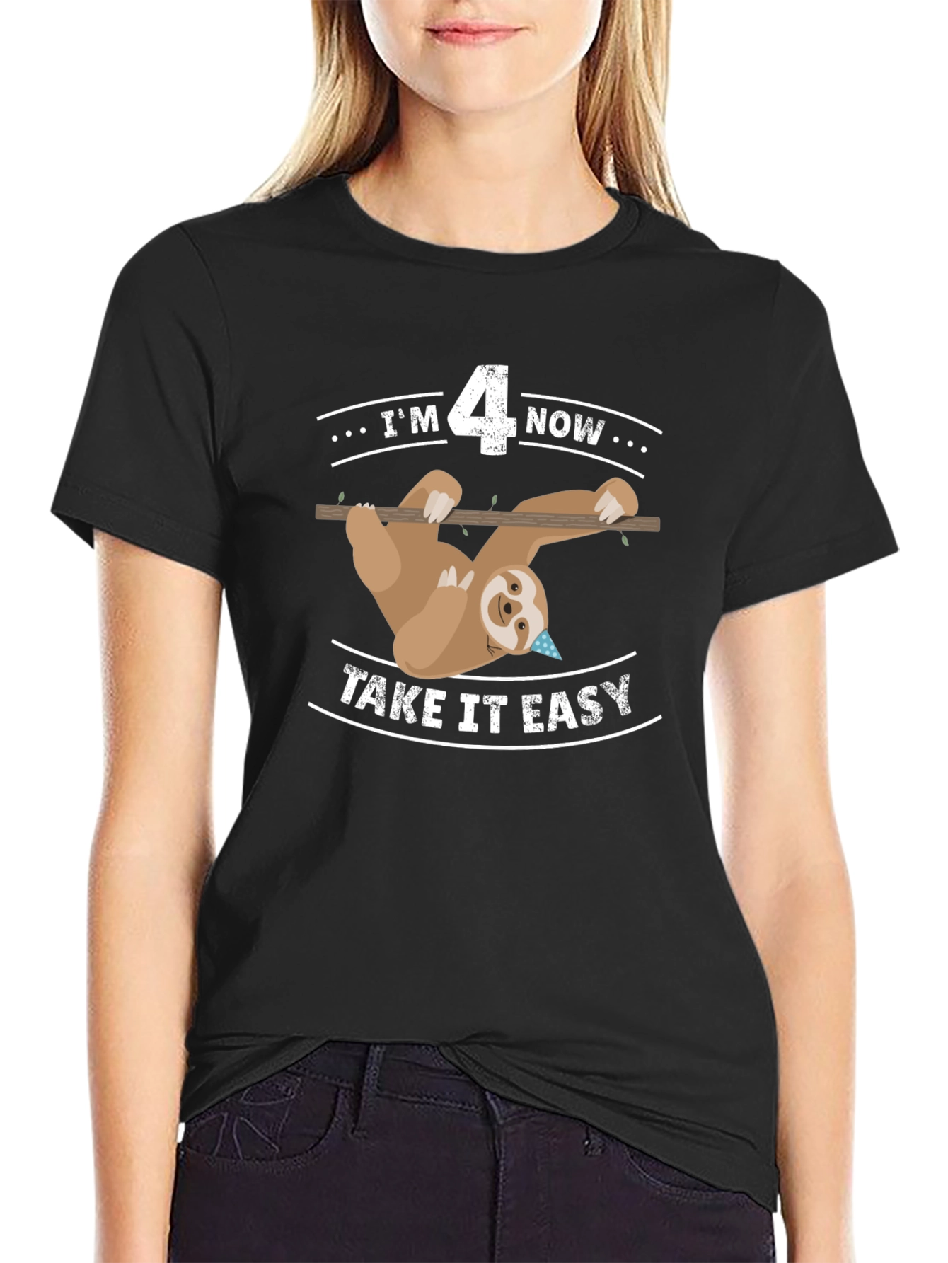 Im 4 Now Sloth Birthday T-Shirt