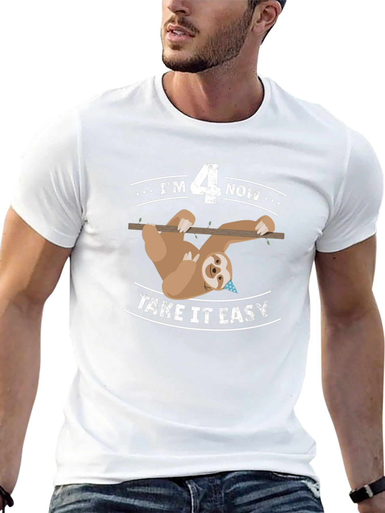 Im 4 Now Sloth Birthday T-Shirt