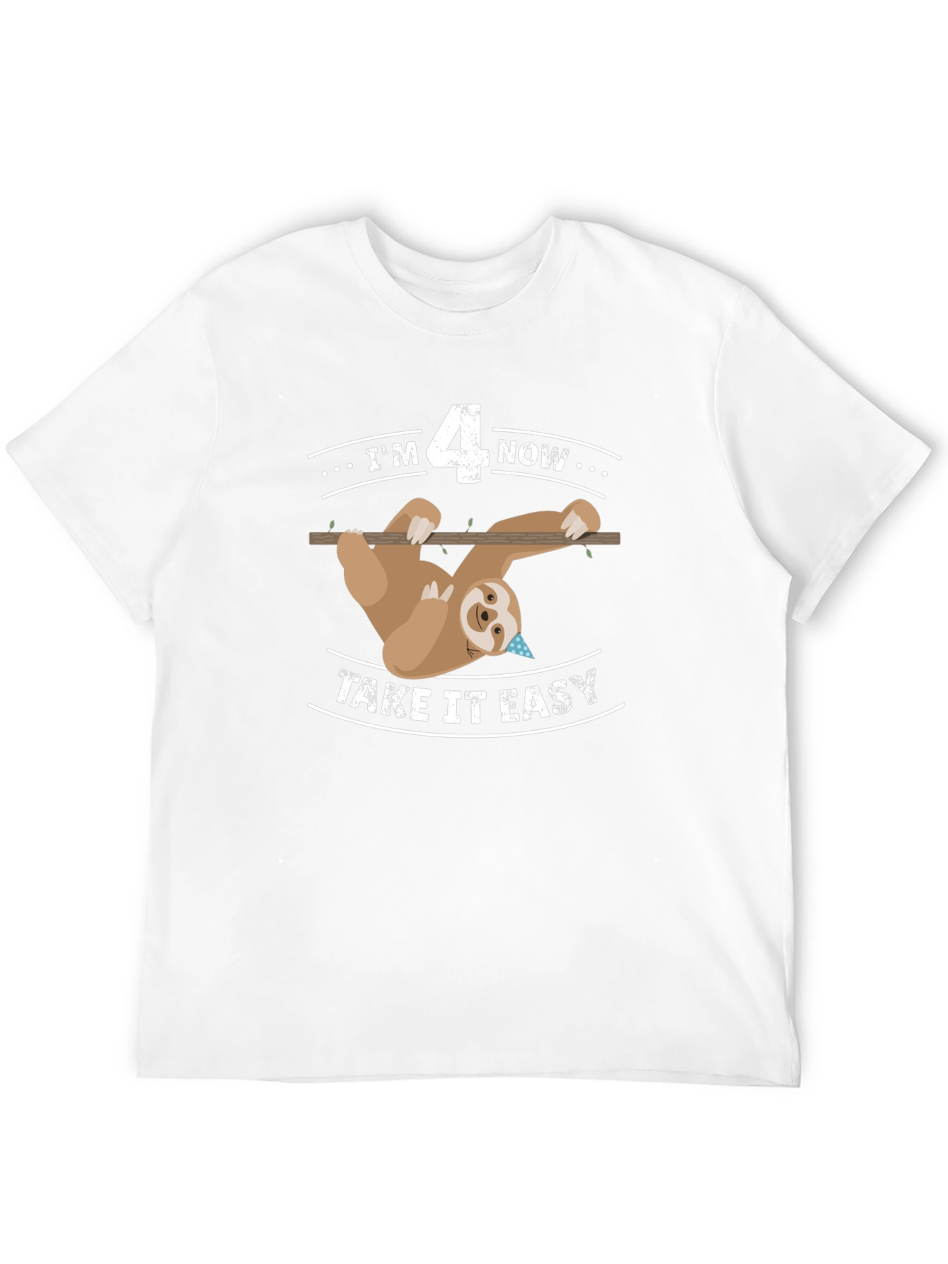 Im 4 Now Sloth Birthday T-Shirt