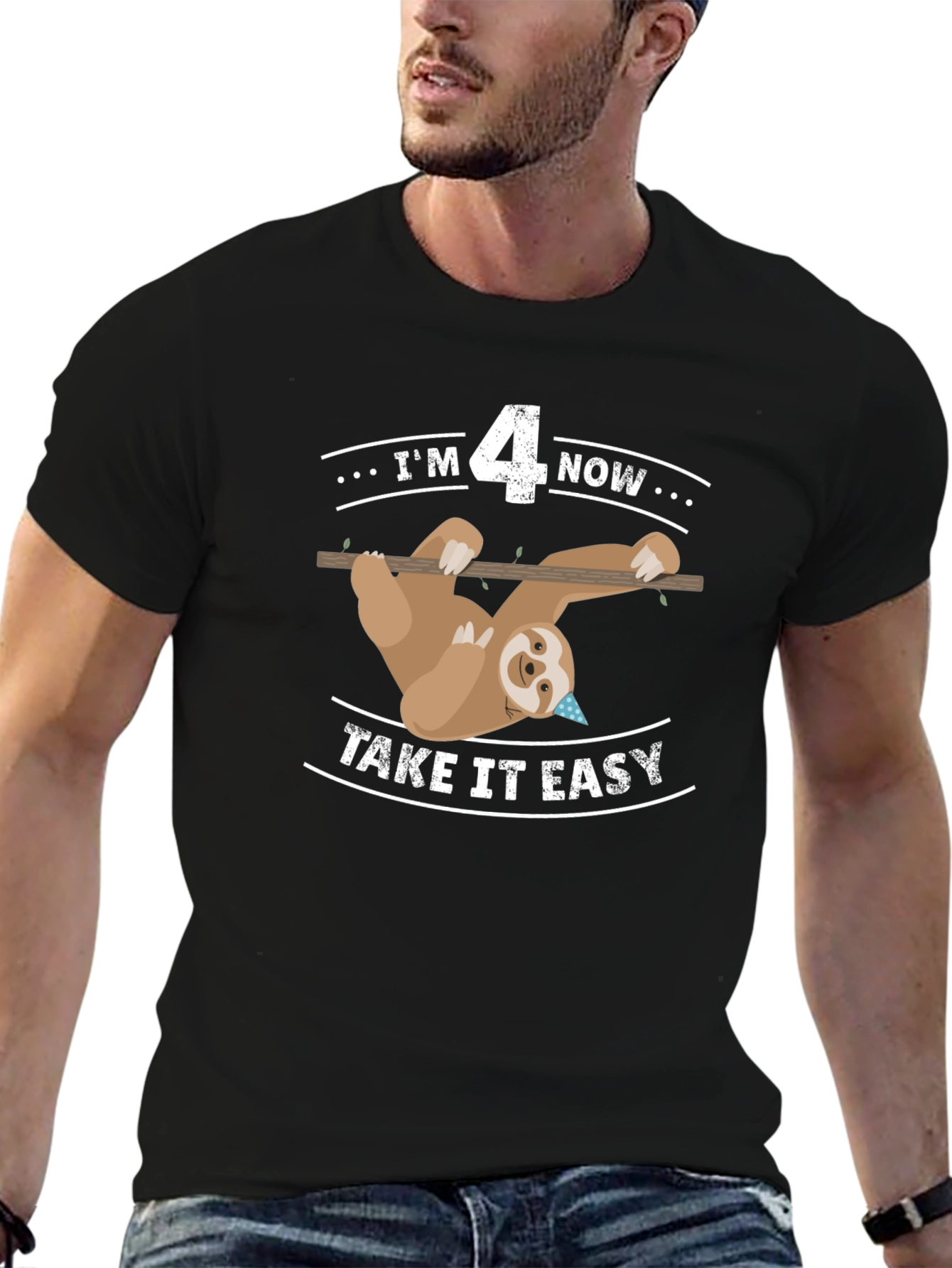 Im 4 Now Sloth Birthday T-Shirt