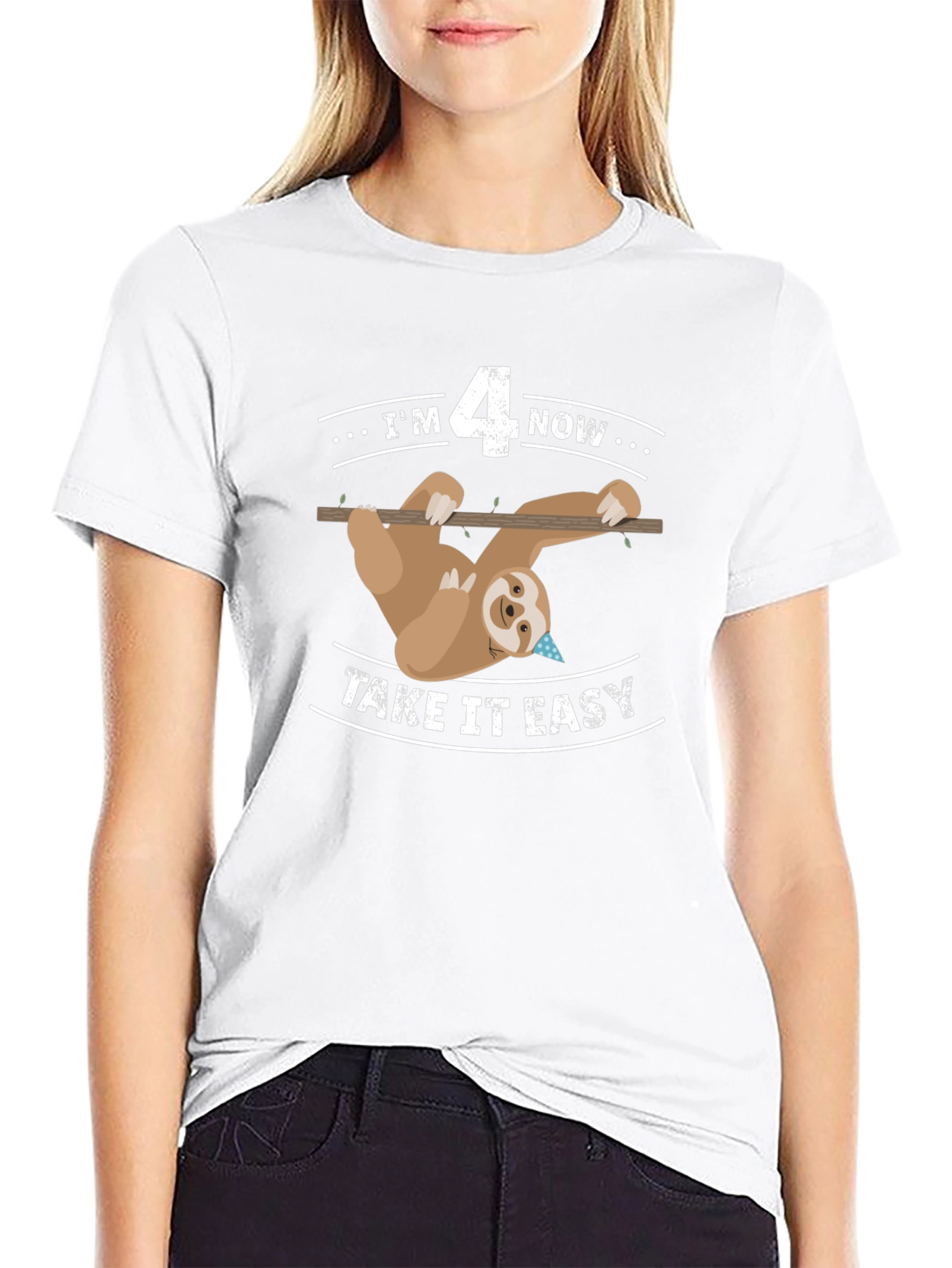 Im 4 Now Sloth Birthday T-Shirt