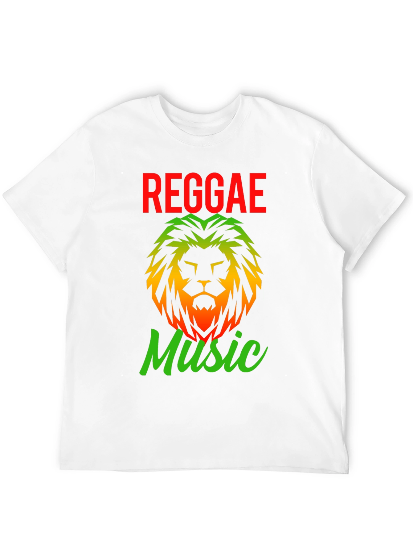 Reggae Music Lion Graphic T-Shirt