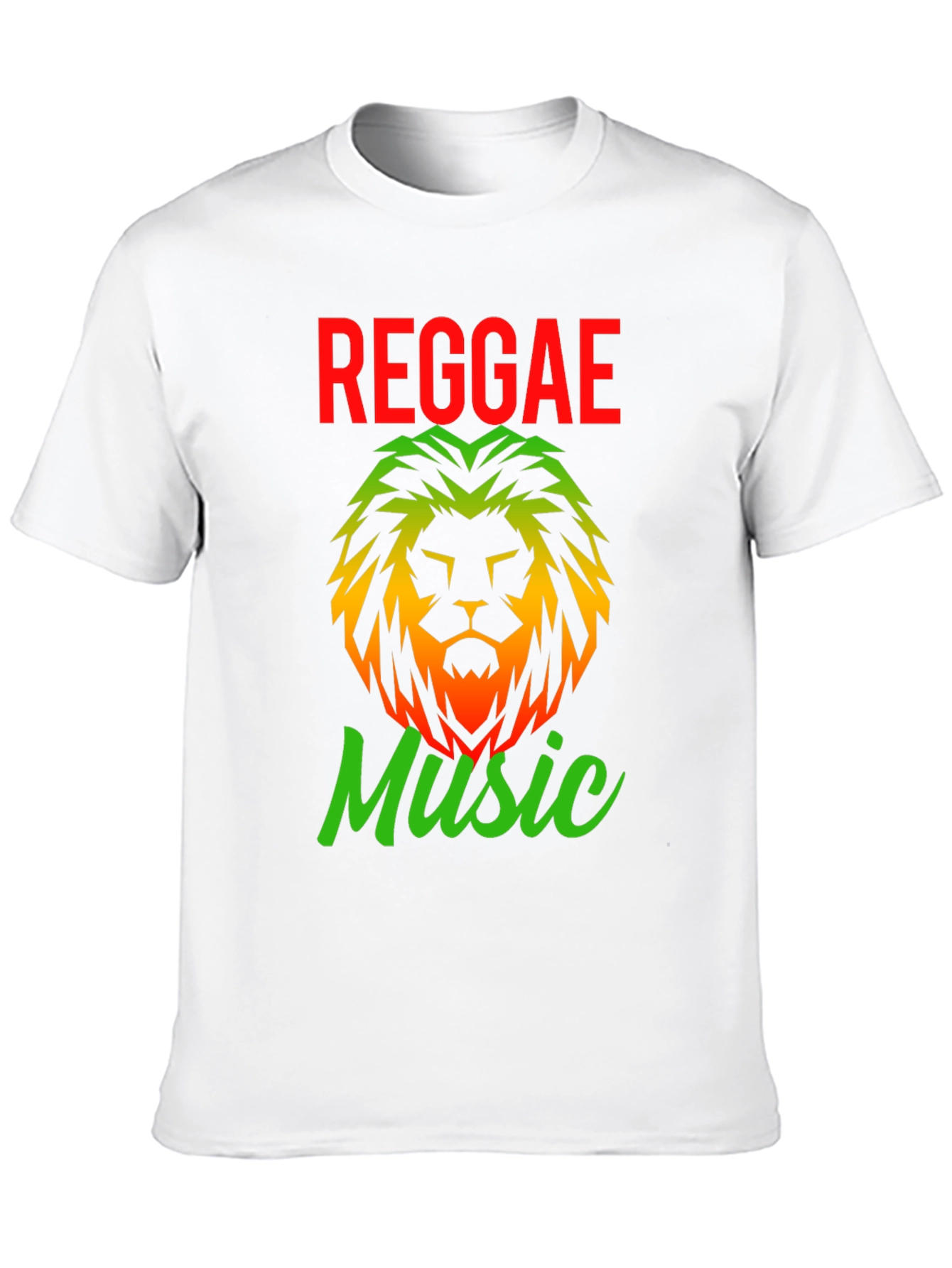 Reggae Music Lion Graphic T-Shirt