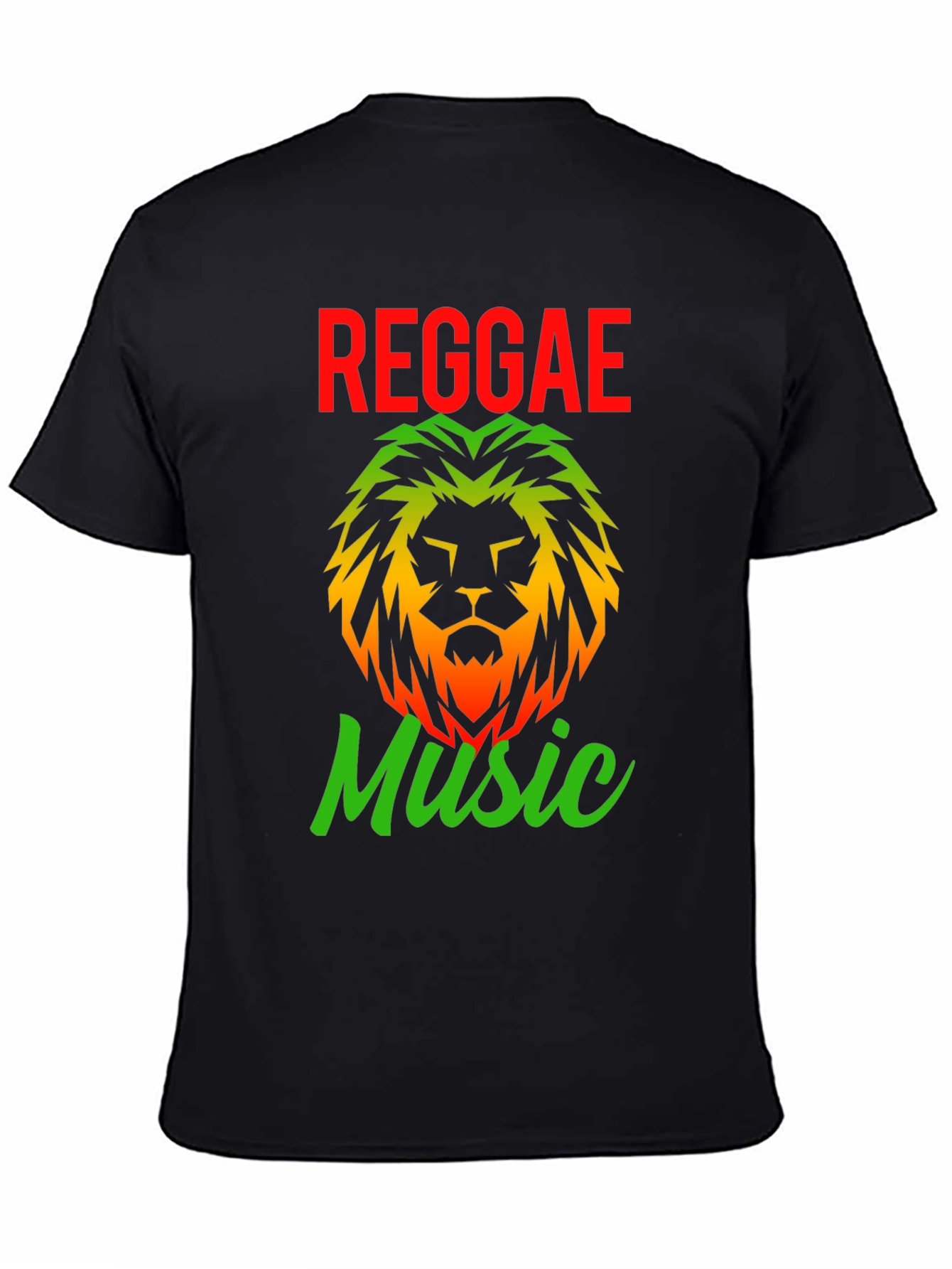 Reggae Music Lion Graphic T-Shirt