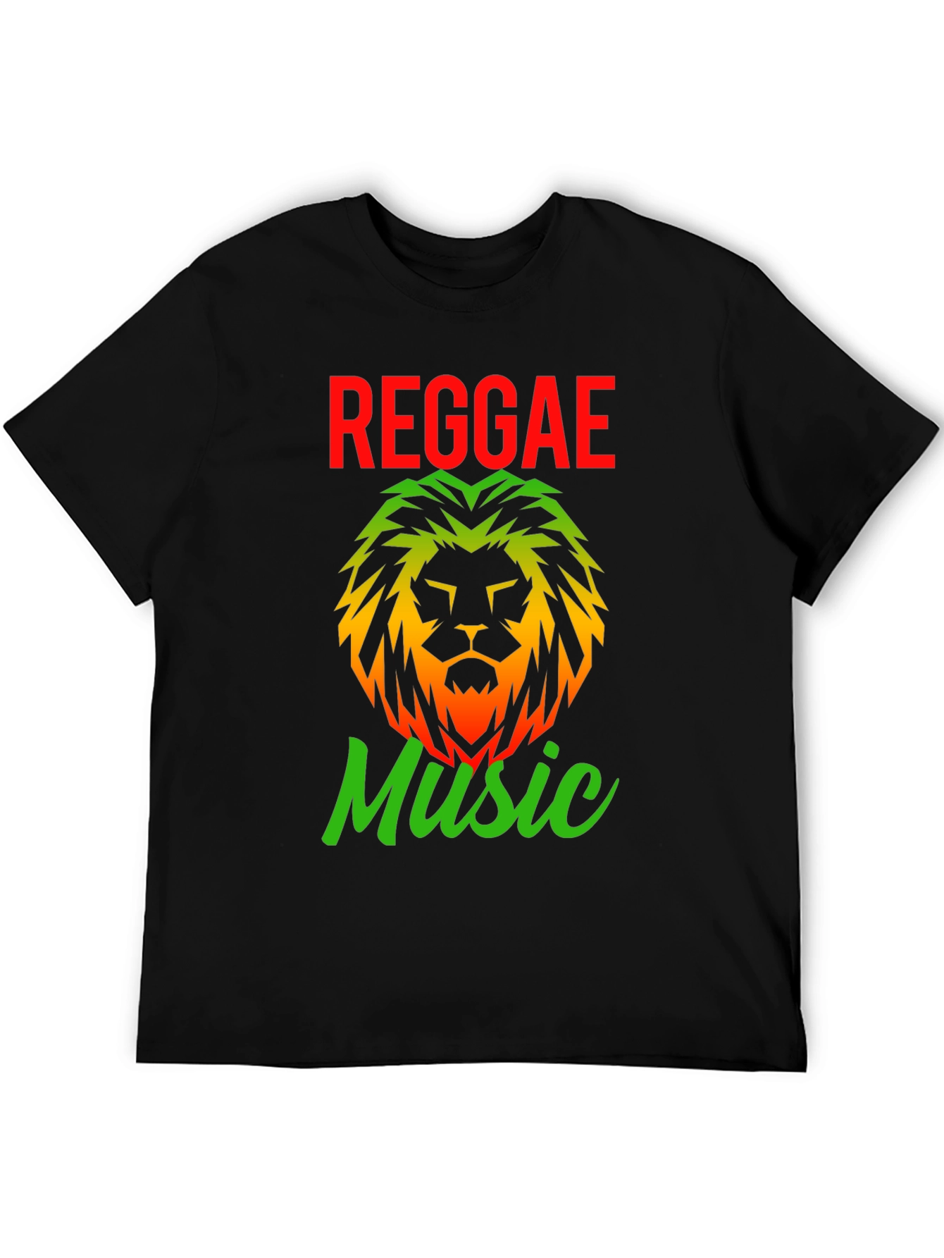 Reggae Music Lion Graphic T-Shirt