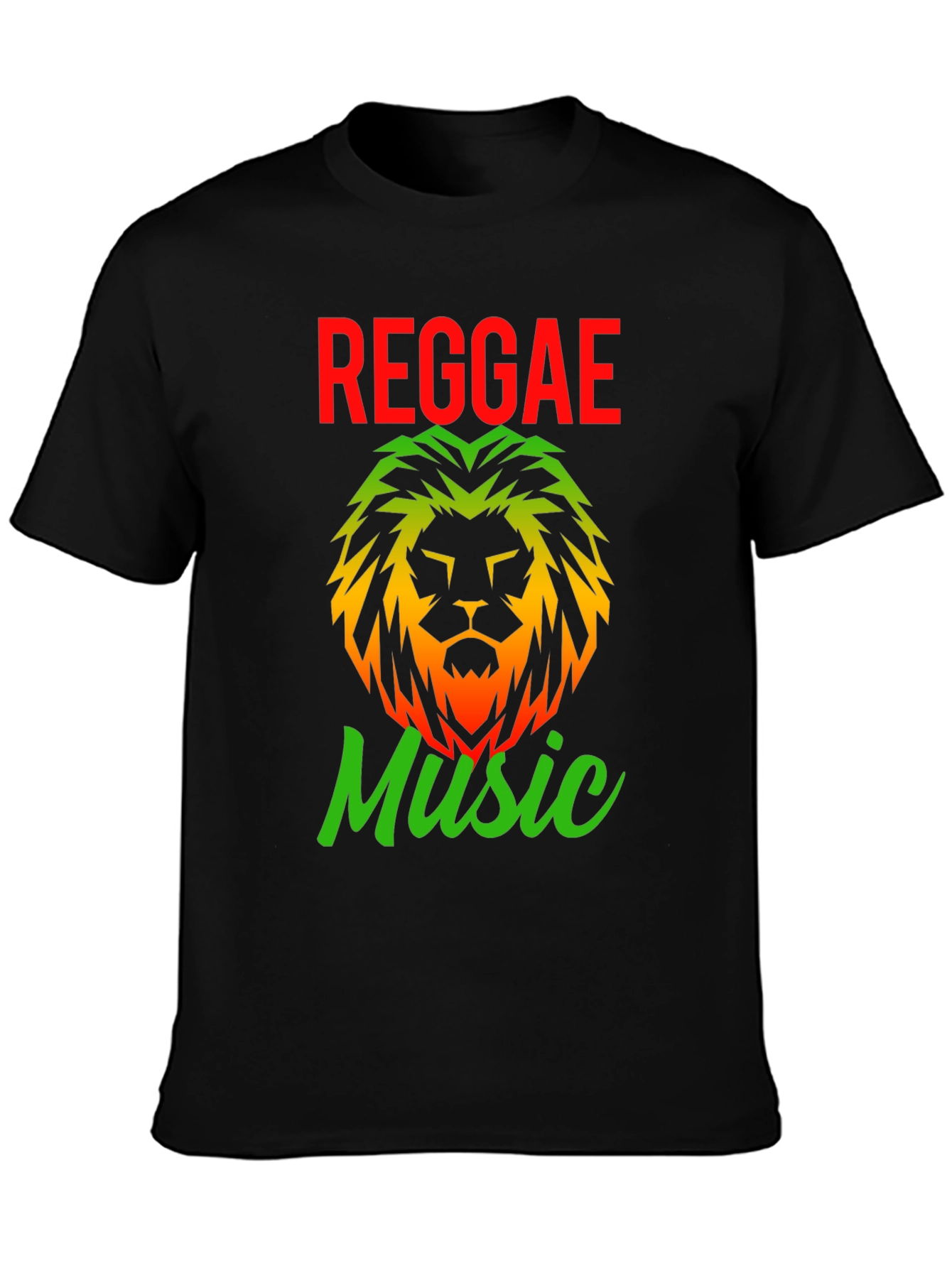 Reggae Music Lion Graphic T-Shirt