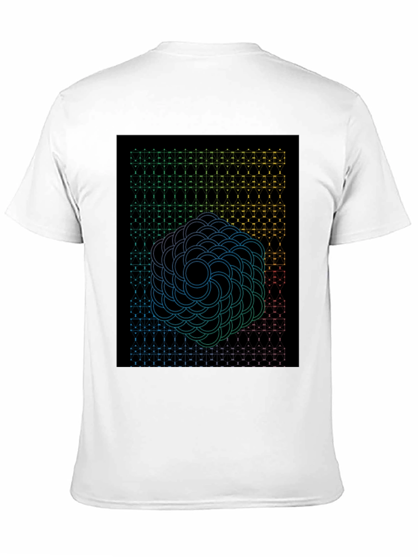 Geometric Circle T-Shirt - Black