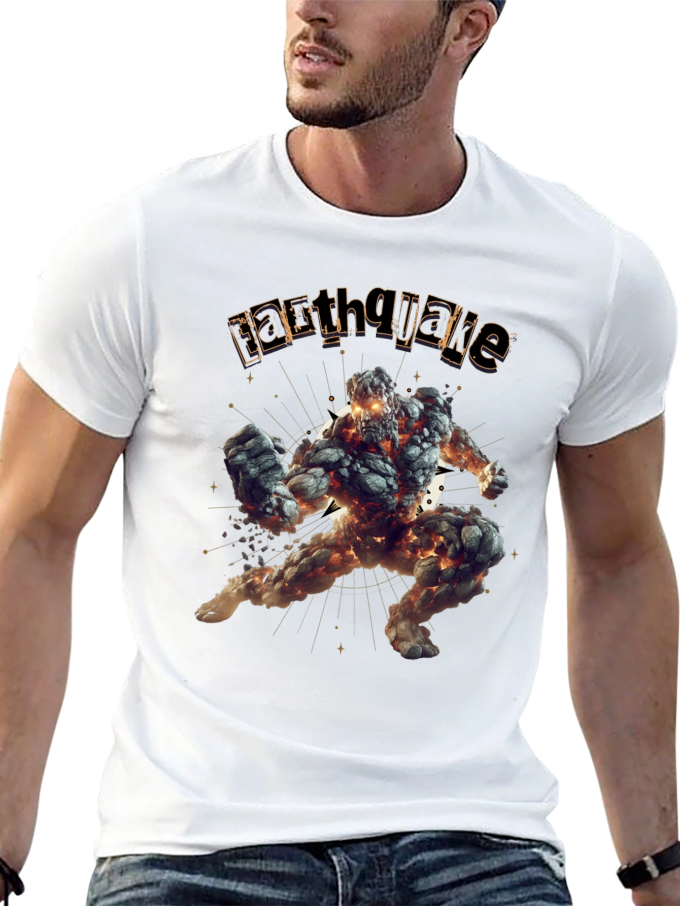 Earthquake Graphic Black T-Shirt