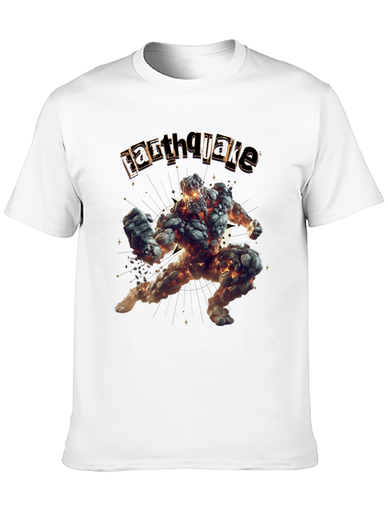Earthquake Graphic Black T-Shirt