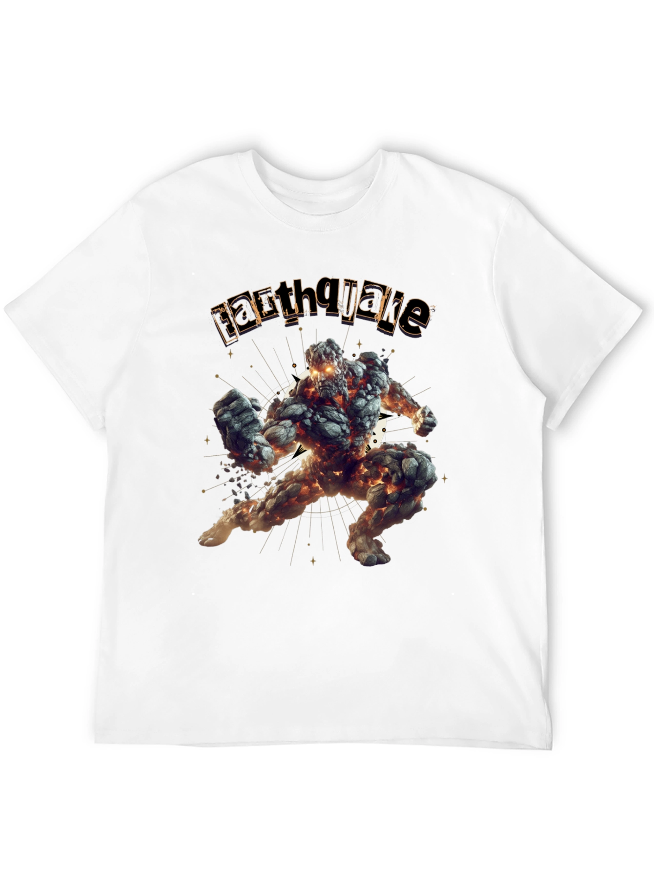 Earthquake Graphic Black T-Shirt