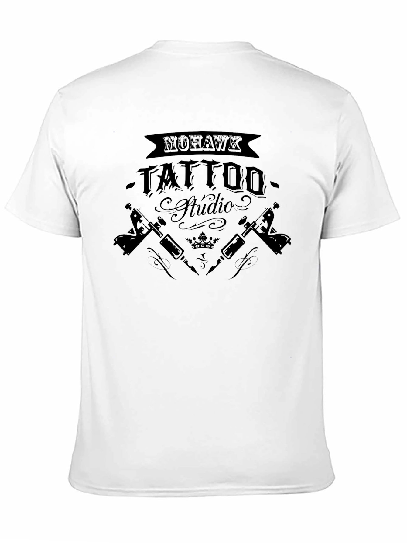 Mohawk Tattoo Studio Black Graphic T-Shirt