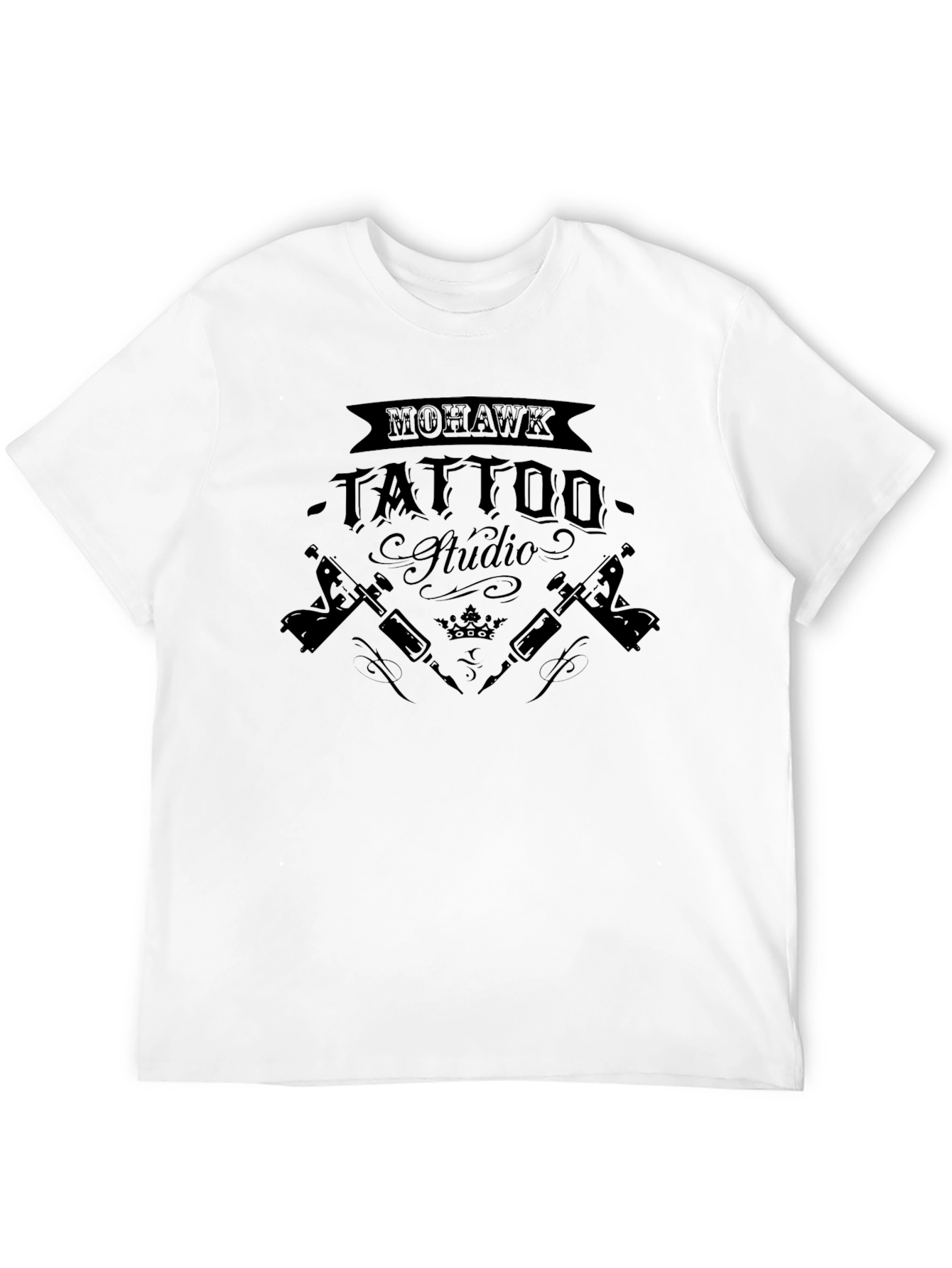 Mohawk Tattoo Studio Black Graphic T-Shirt