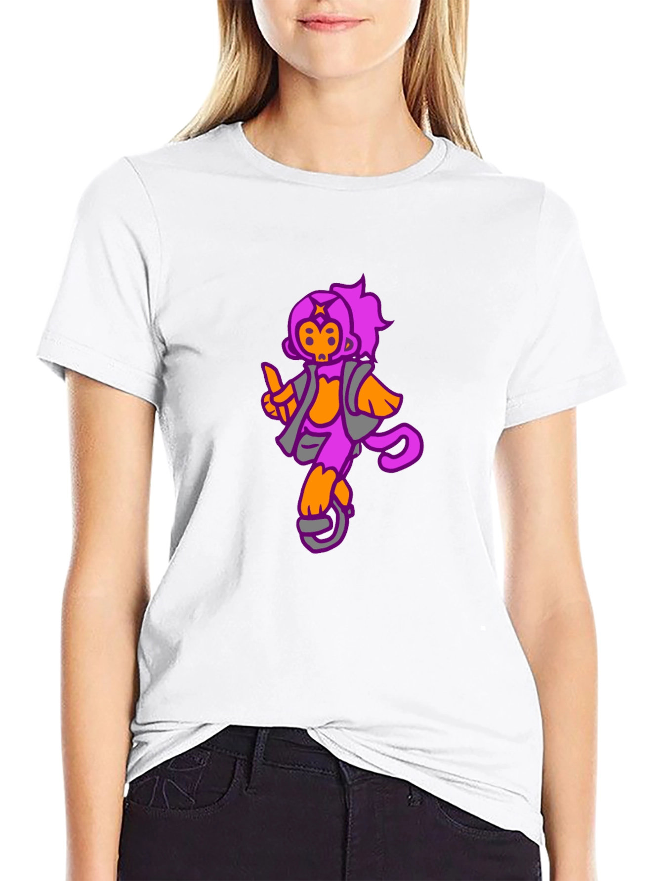 Funky Monkey Graphic Tee - Black Cotton Casual T-Shirt
