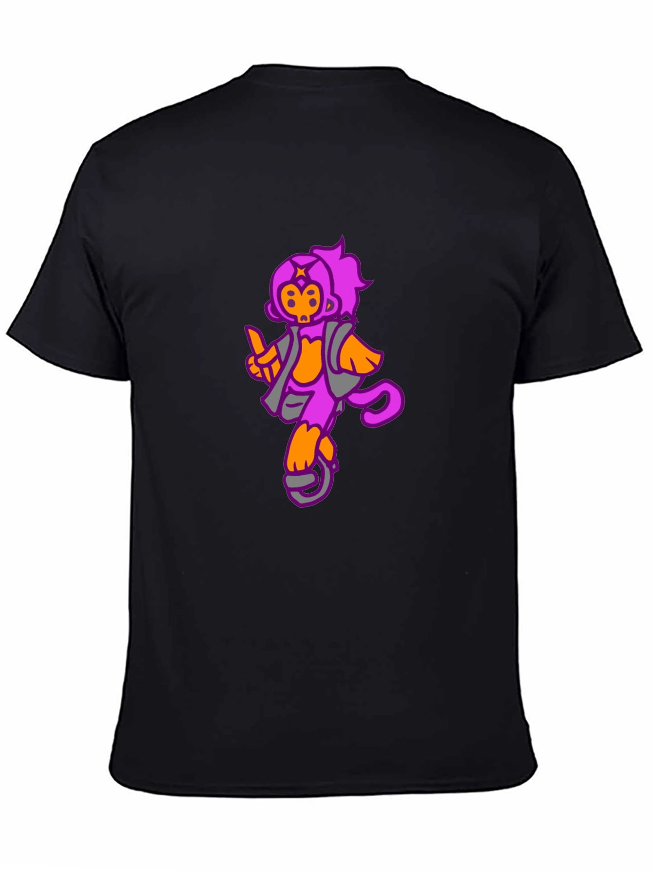 Funky Monkey Graphic Tee - Black Cotton Casual T-Shirt