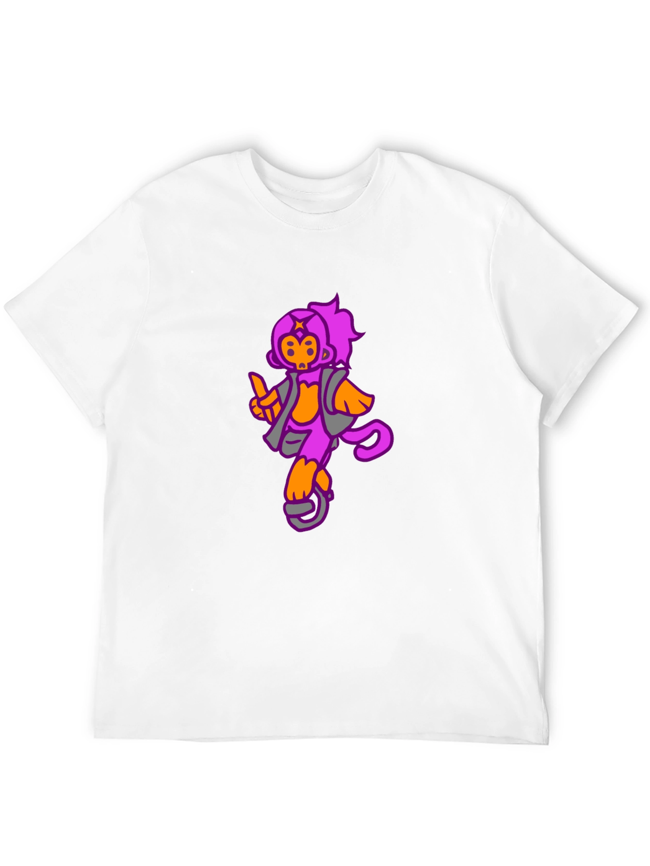 Funky Monkey Graphic Tee - Black Cotton Casual T-Shirt