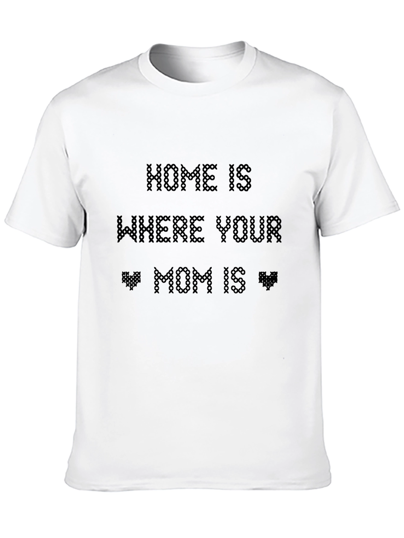 Home Is Where Your Mom Is Black T-Shirt