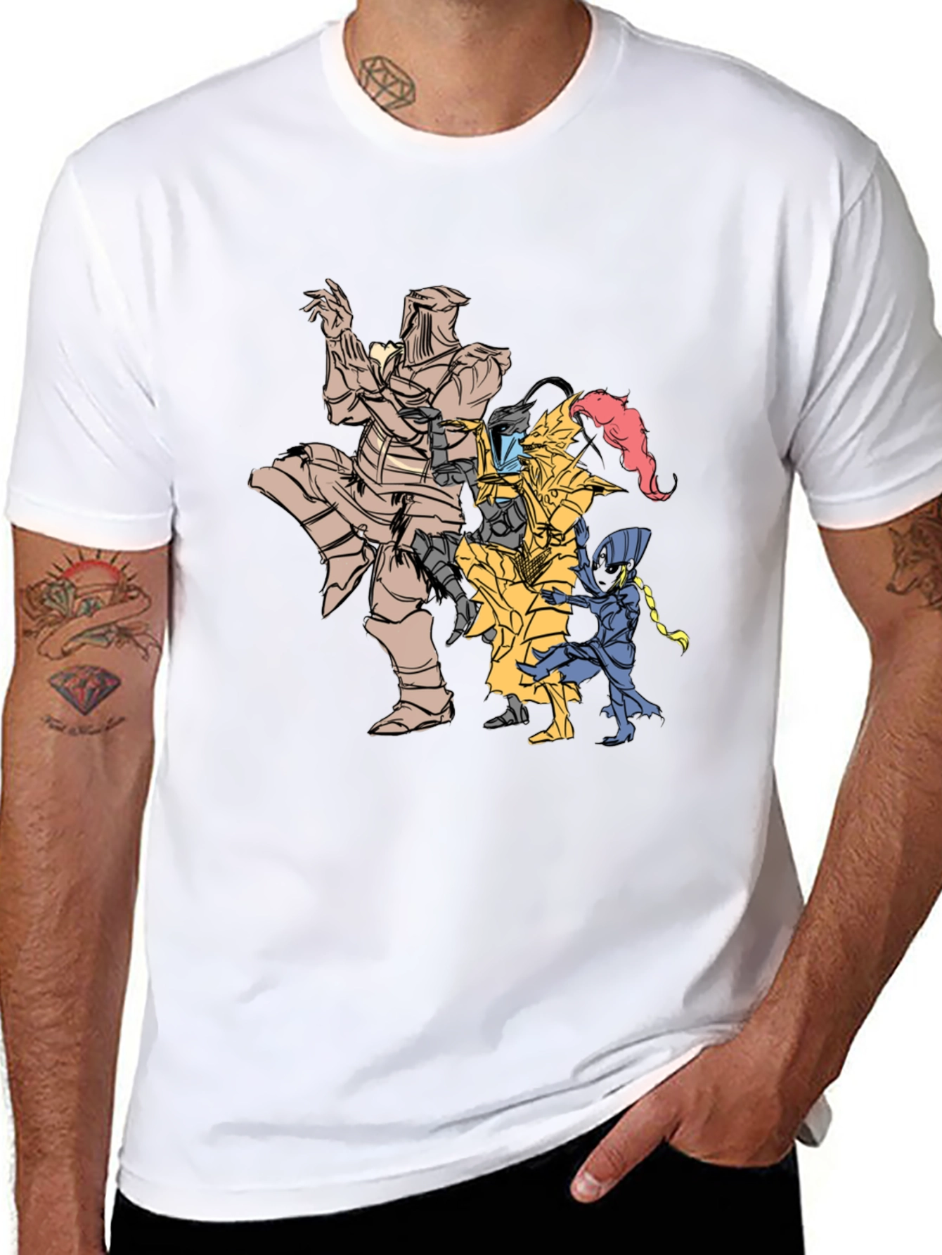 Dark Souls Knights Graphic T-Shirt