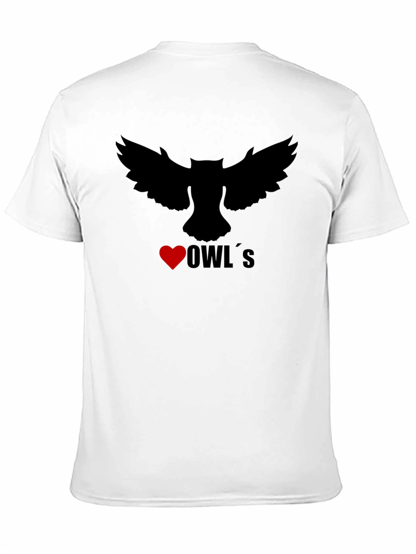 I Heart Owls Graphic T-Shirt - Black Cotton Tee