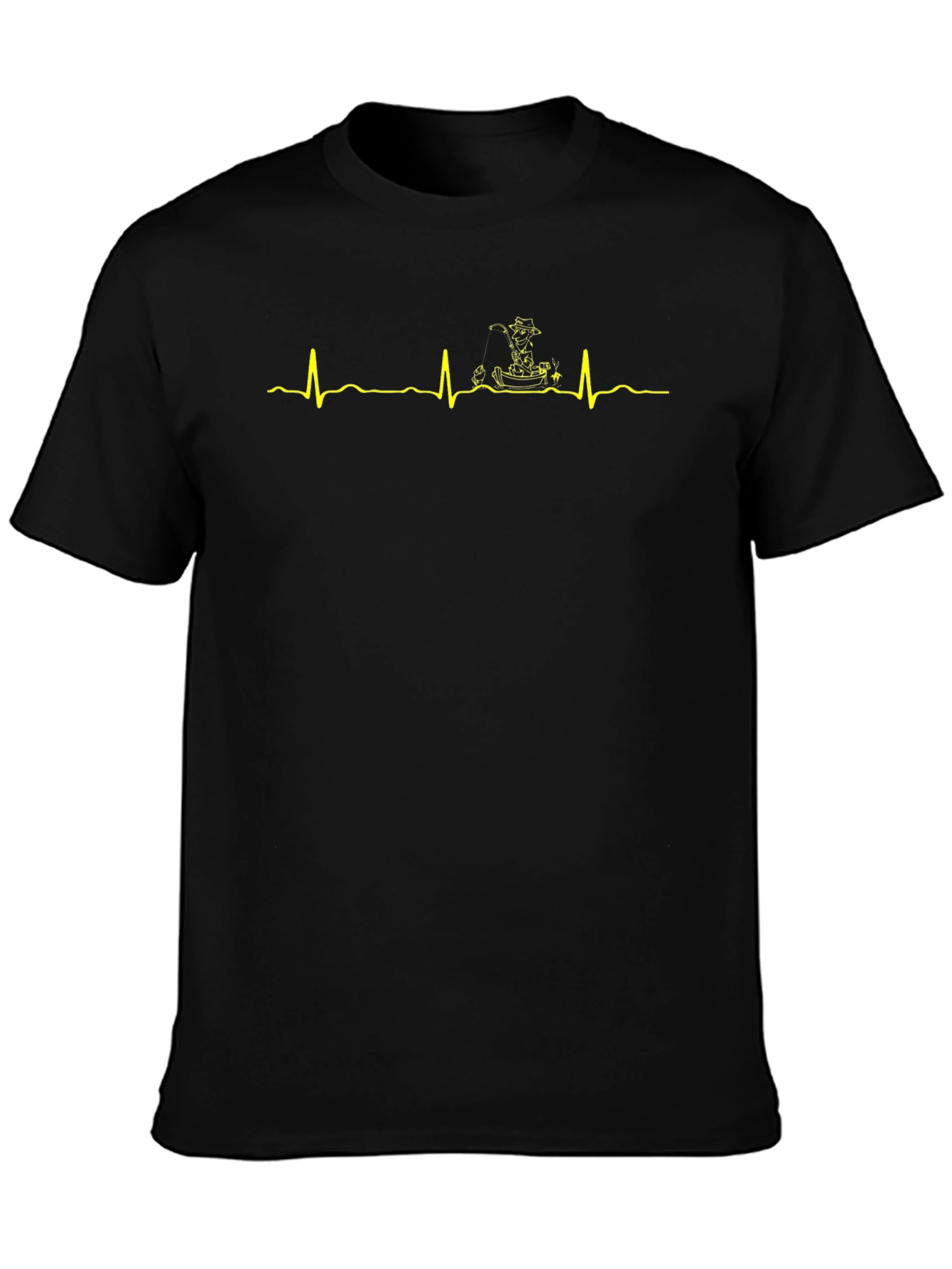 Fishing Heartbeat T-Shirt - Anglers Life Line Tee