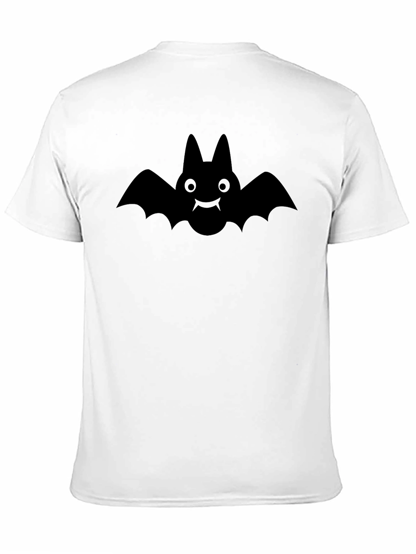 Bat Graphic Print Mens Black T-Shirt