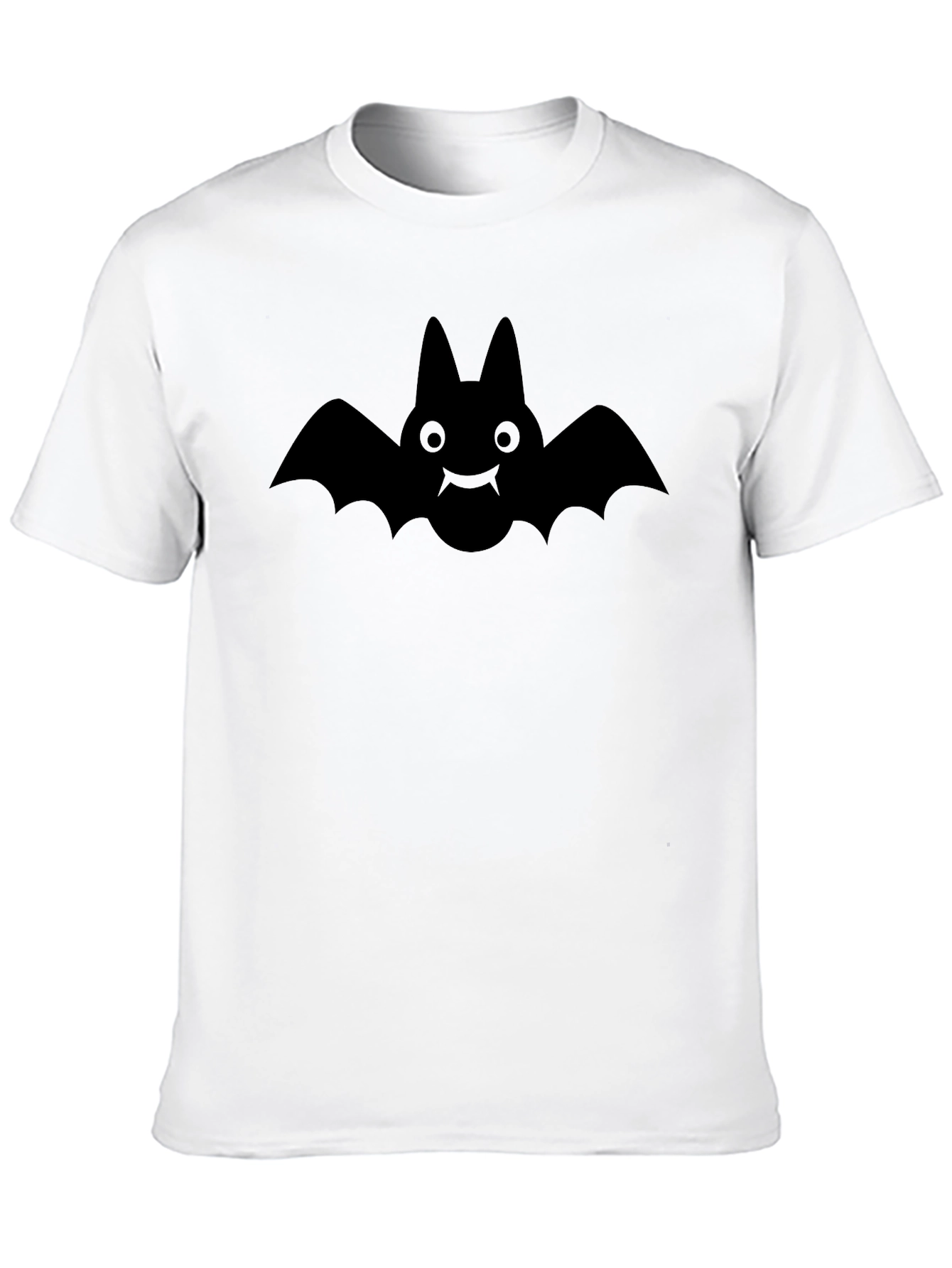 Bat Graphic Print Mens Black T-Shirt