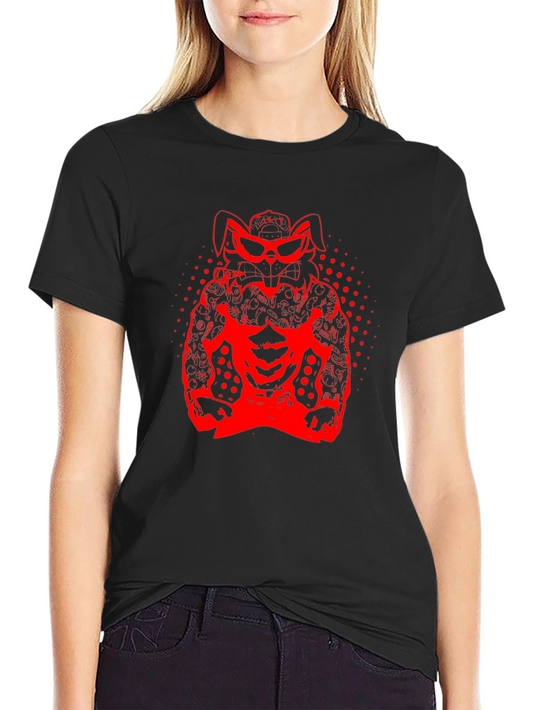 Cool Rabbit Graphic Black T-Shirt