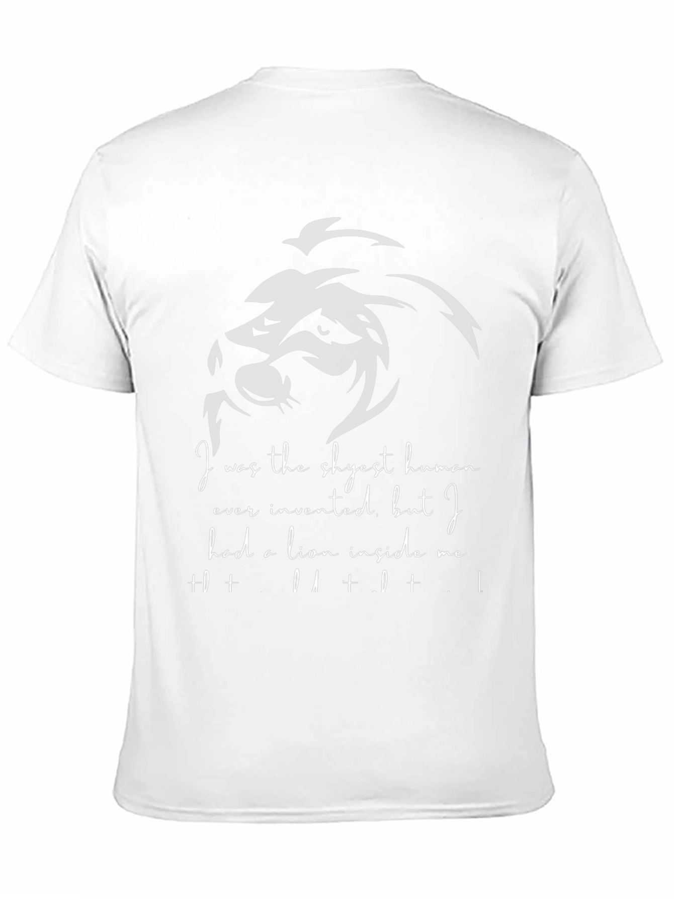 Lion Inside Me Graphic Tee - Black Cotton T-Shirt