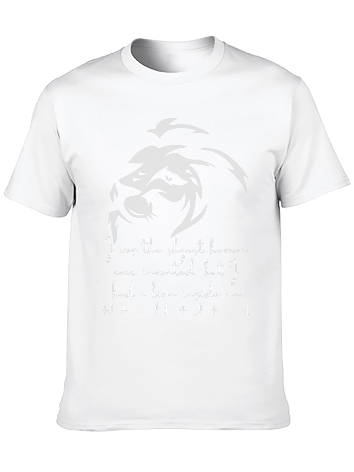 Lion Inside Me Graphic Tee - Black Cotton T-Shirt