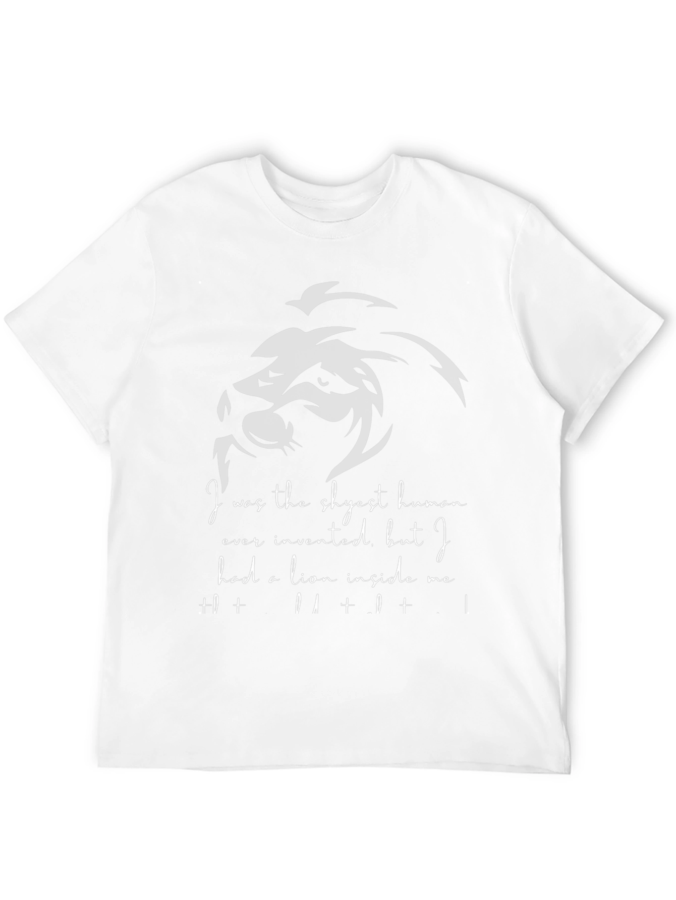 Lion Inside Me Graphic Tee - Black Cotton T-Shirt