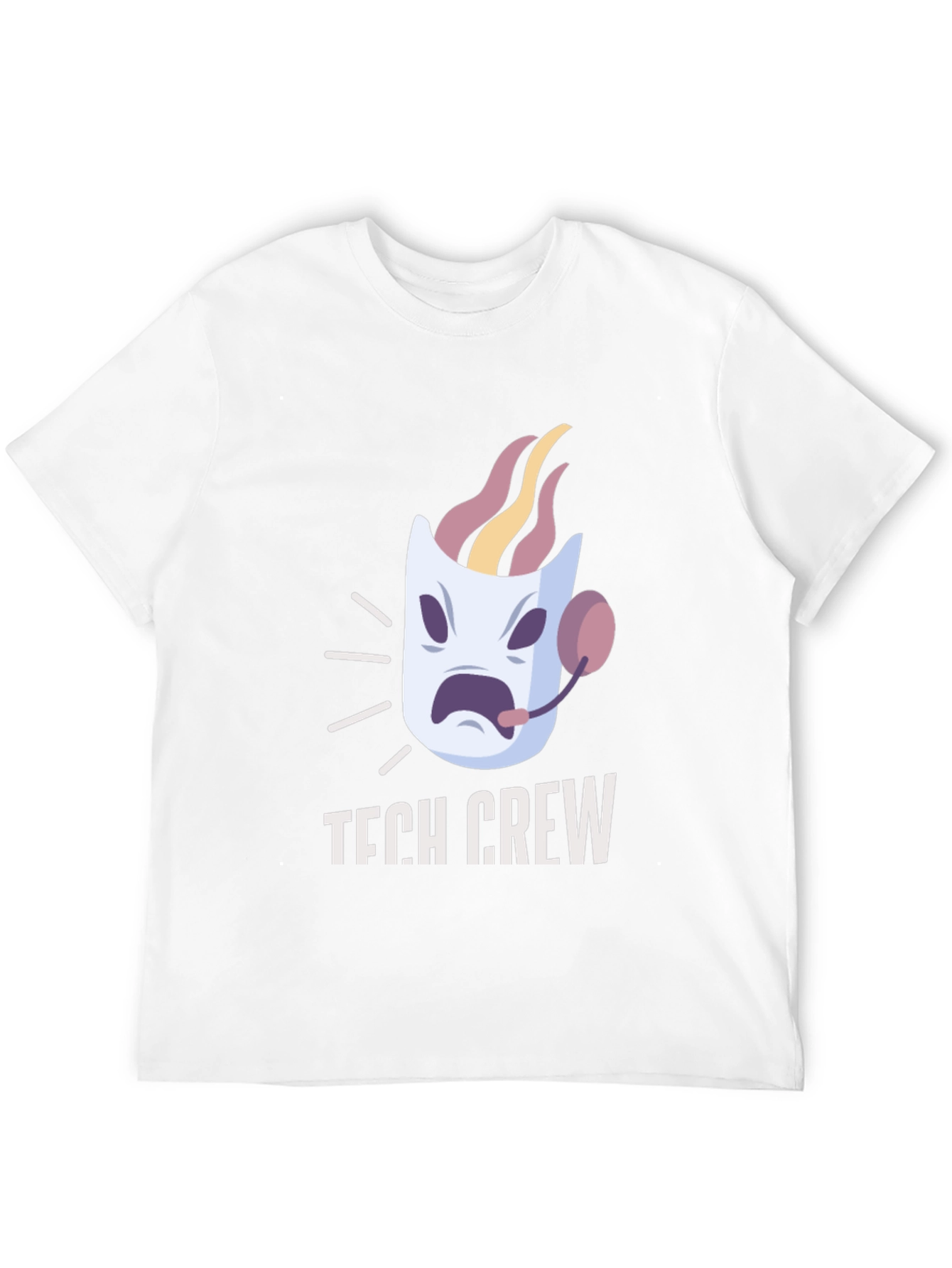 Tech Crew T-Shirt - Fun Cartoon Support Design