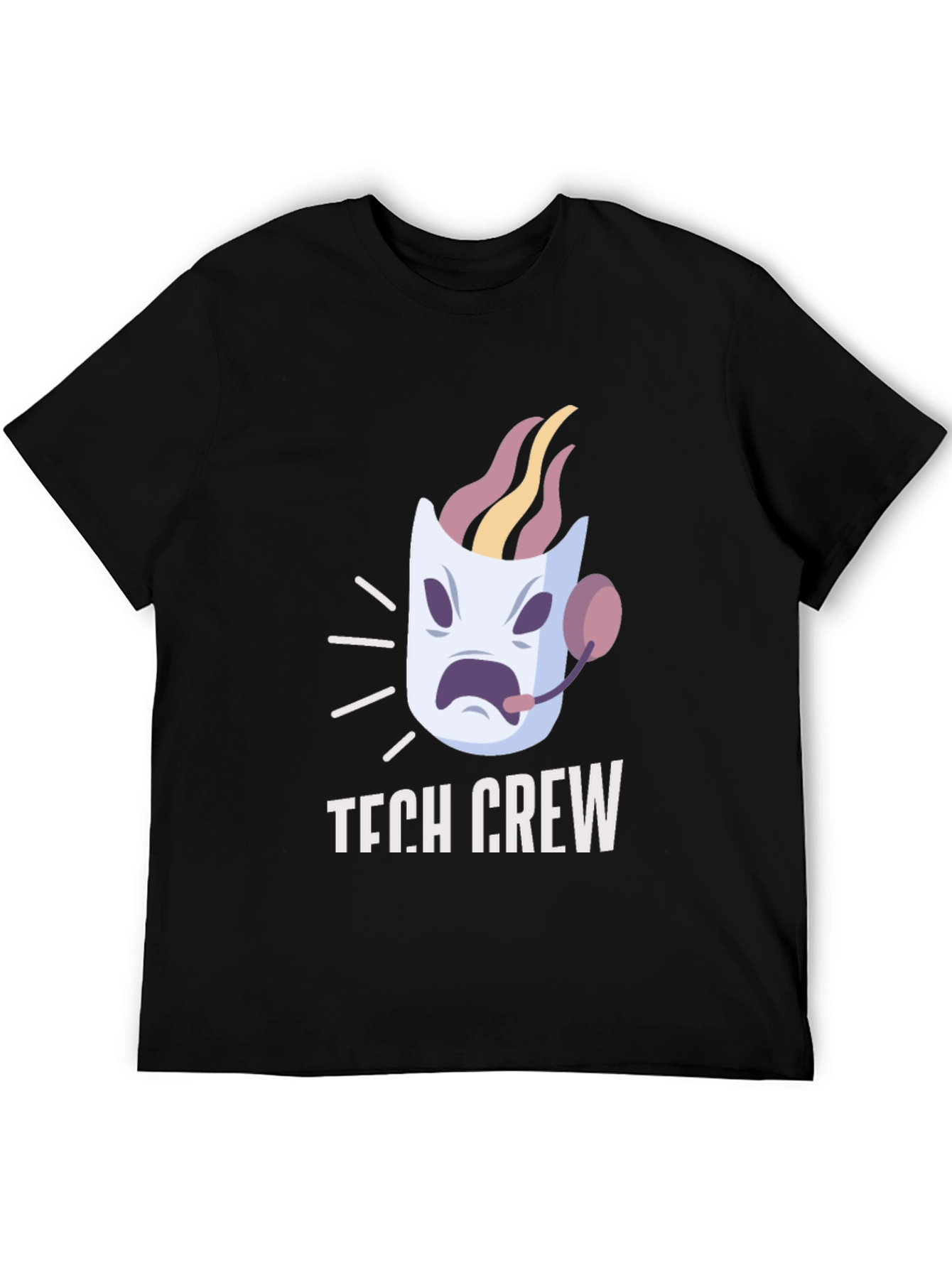 Tech Crew T-Shirt - Fun Cartoon Support Design