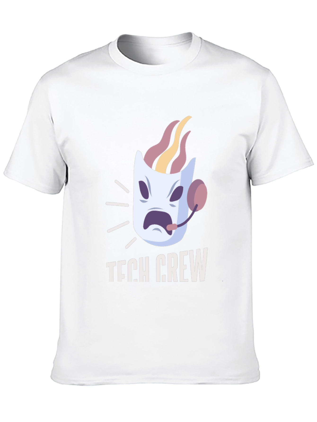 Tech Crew T-Shirt - Fun Cartoon Support Design