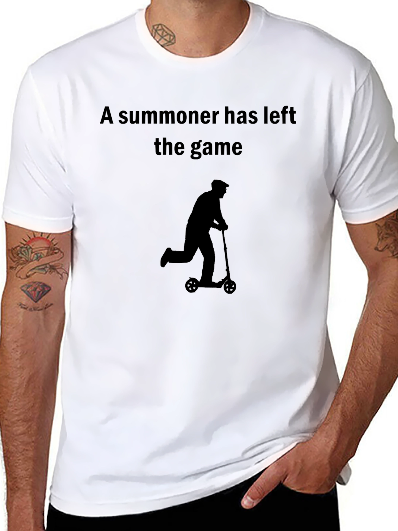 Summoner Left the Game Black T-Shirt