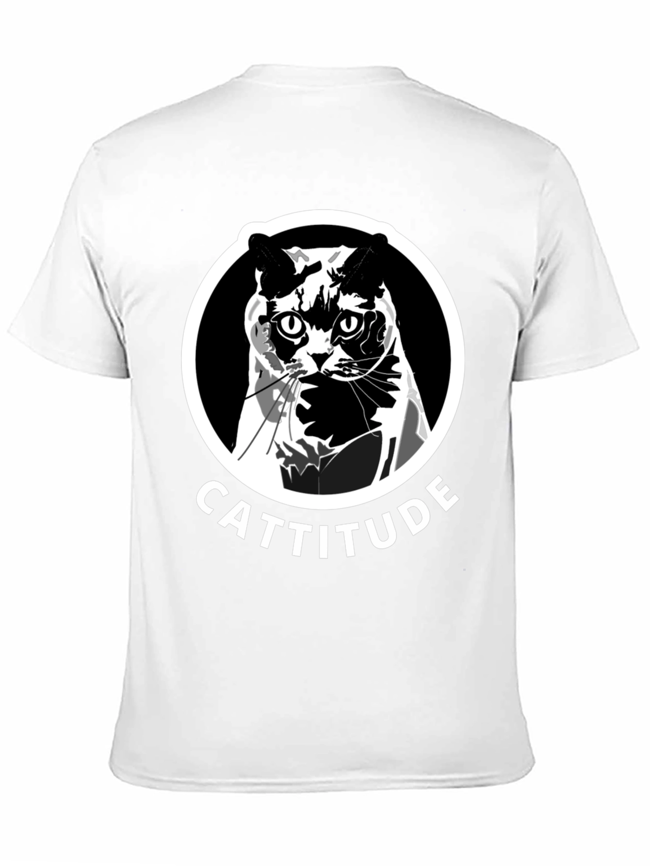 Cattitude Graphic Tee - Black Unisex T-Shirt