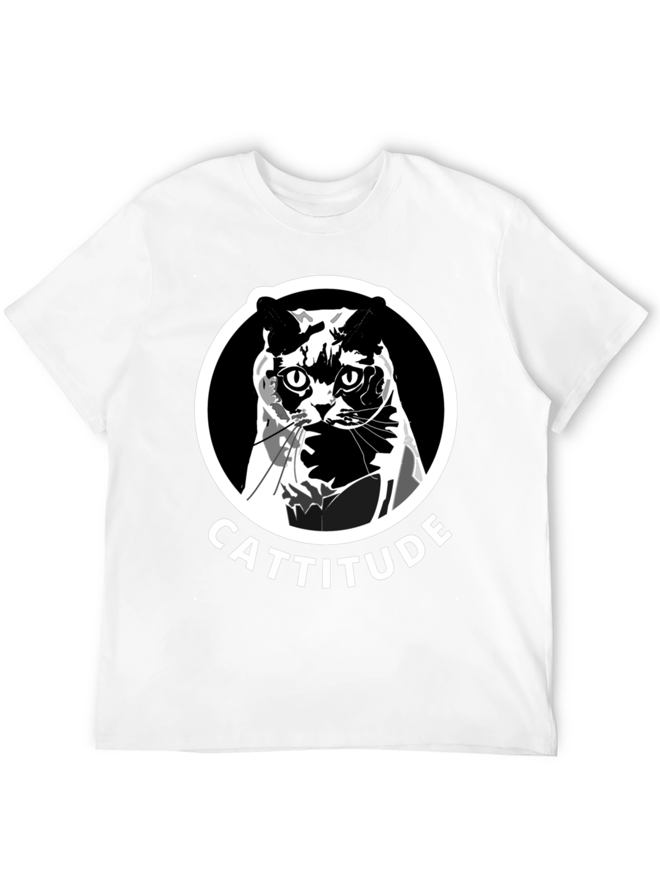 Cattitude Graphic Tee - Black Unisex T-Shirt
