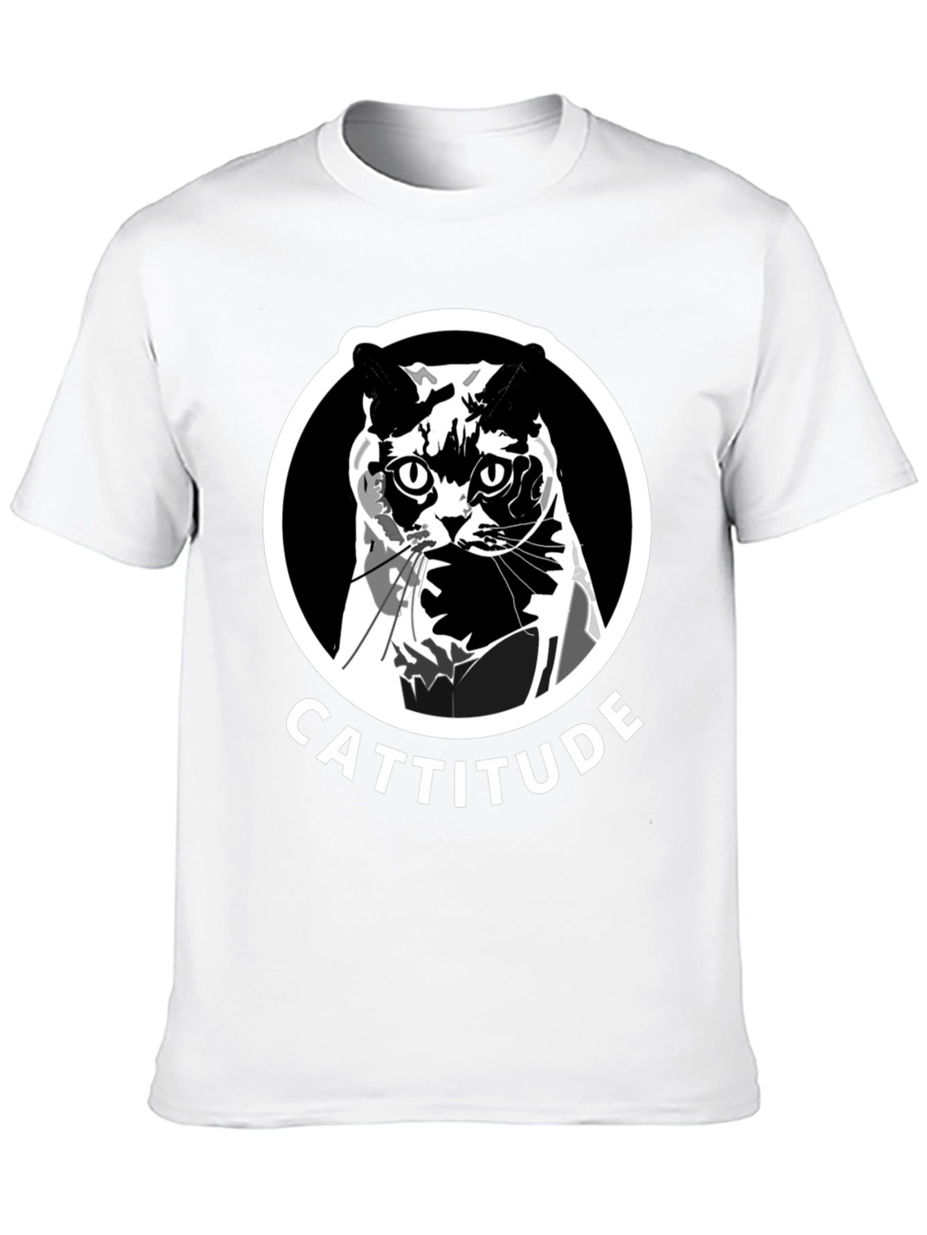 Cattitude Graphic Tee - Black Unisex T-Shirt