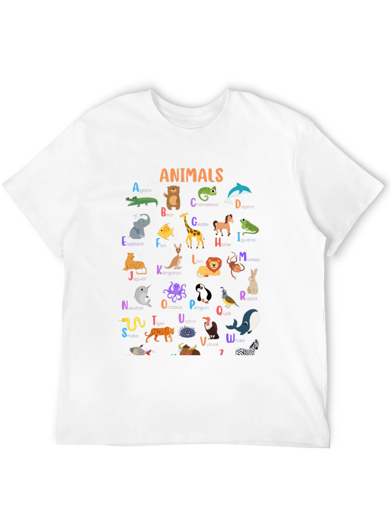 Animal Alphabet T-Shirt - Educational Kids Tee