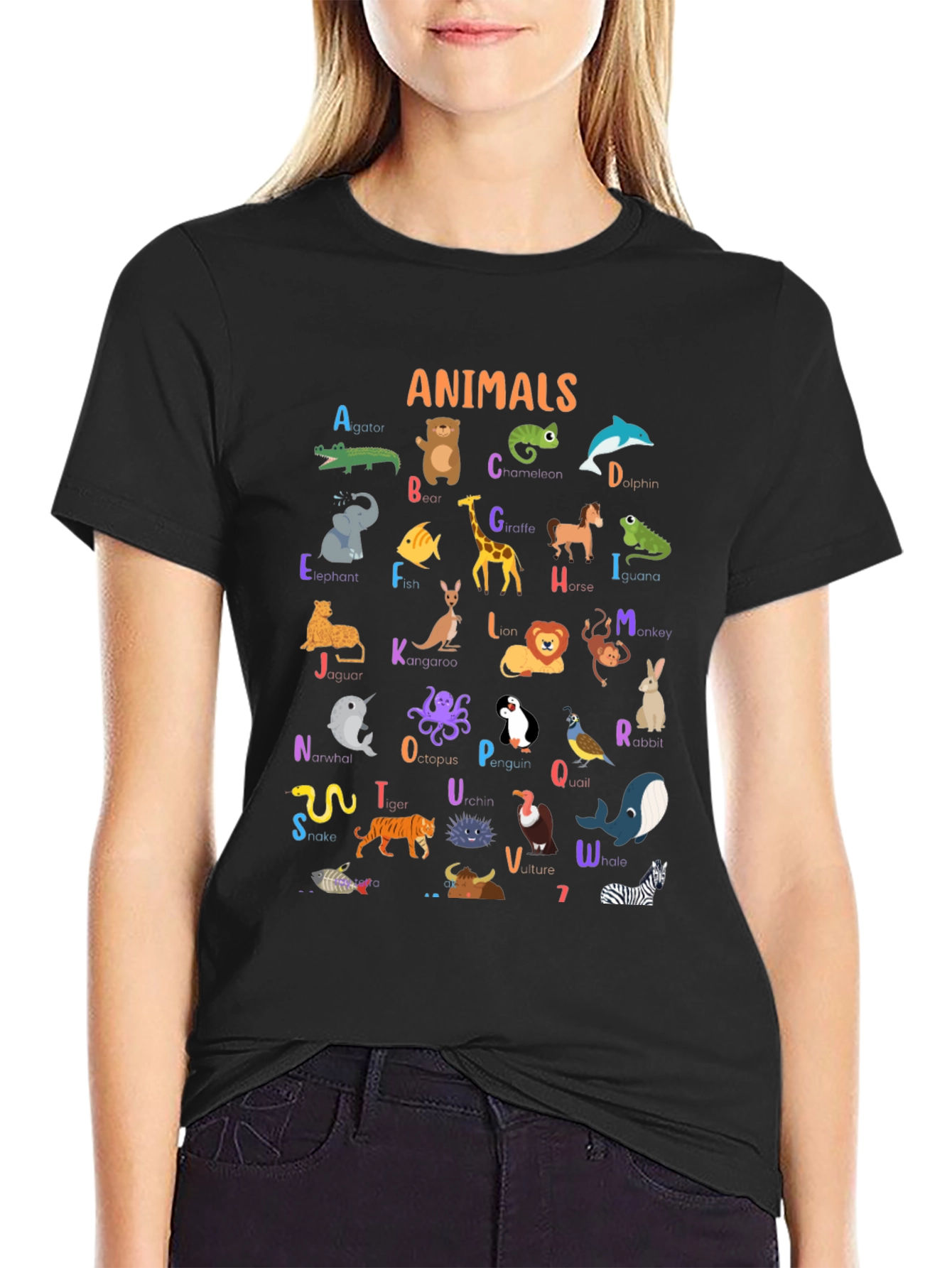Animal Alphabet T-Shirt - Educational Kids Tee
